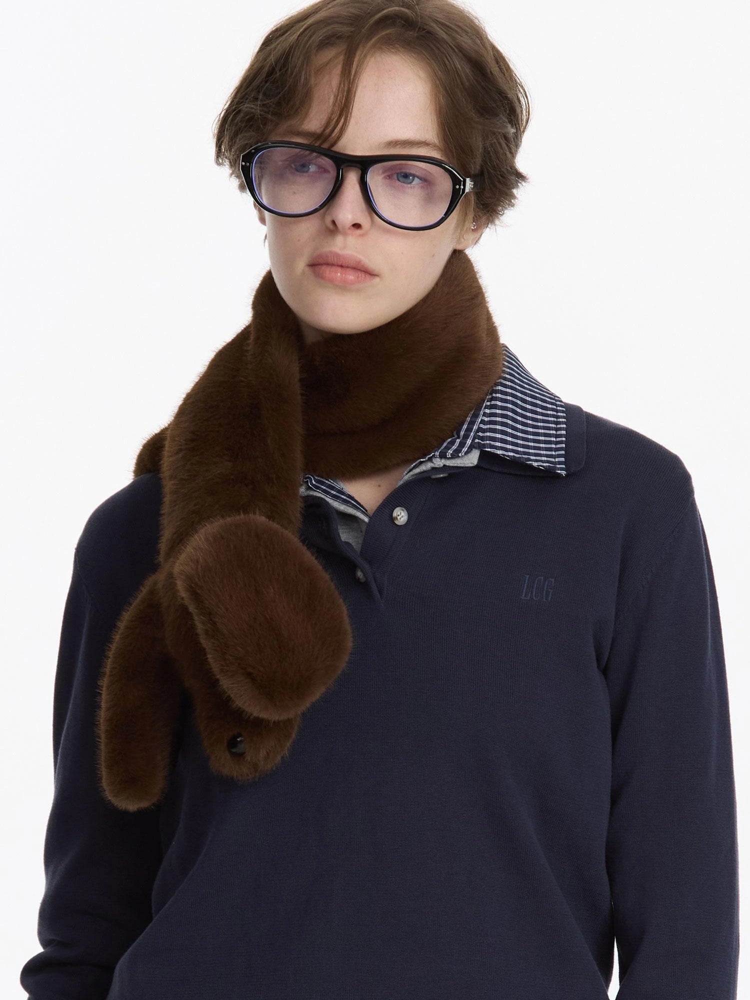 LYUOCHENG Knitted Dachshund Scarf With 3 D Head