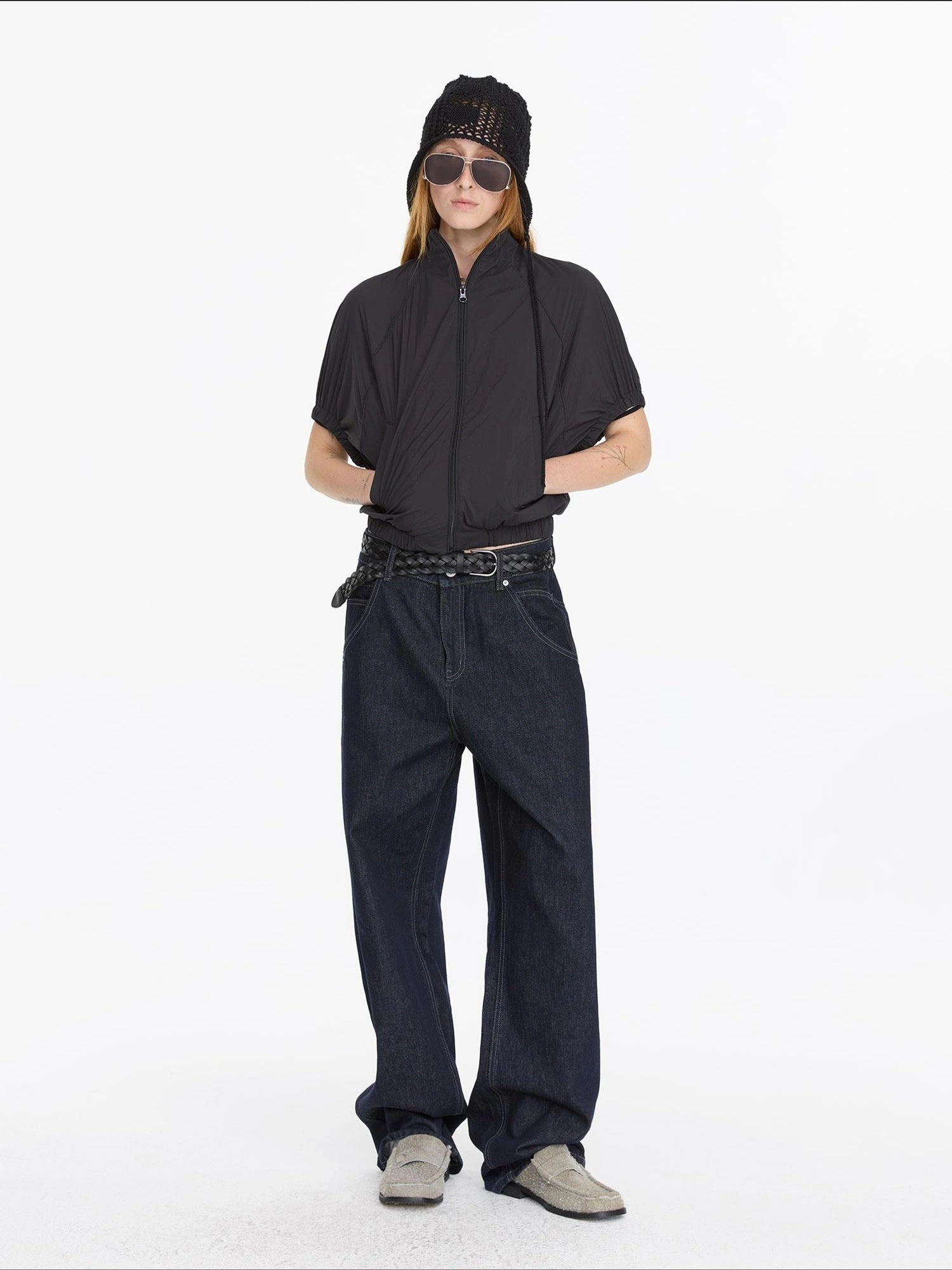 LYUOCHENG Lightweight Upf 50 Nylon Batwing Sun Shield Top