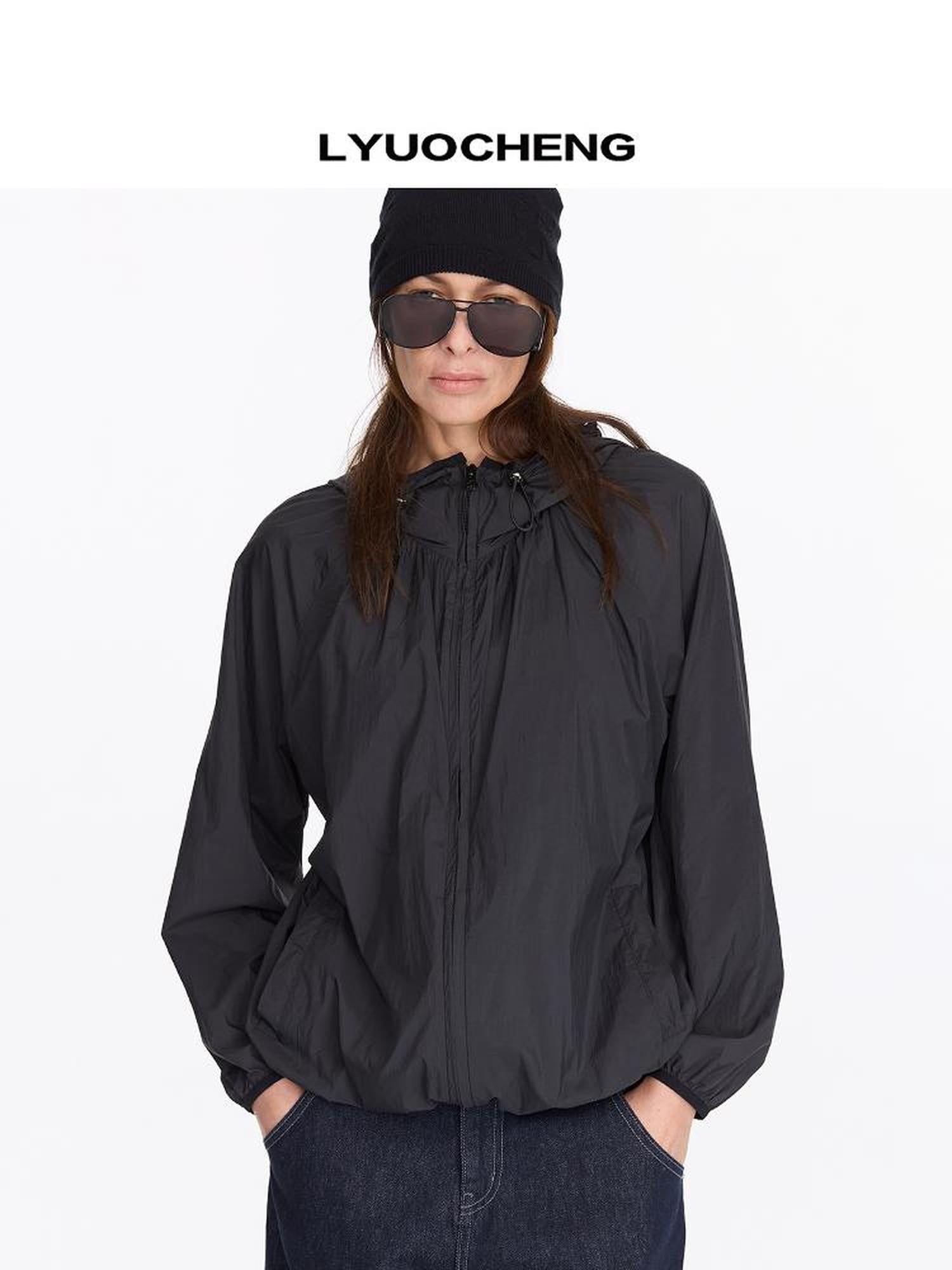 Lightweight Upf 50 Plus Hooded Sun Protection Jacket