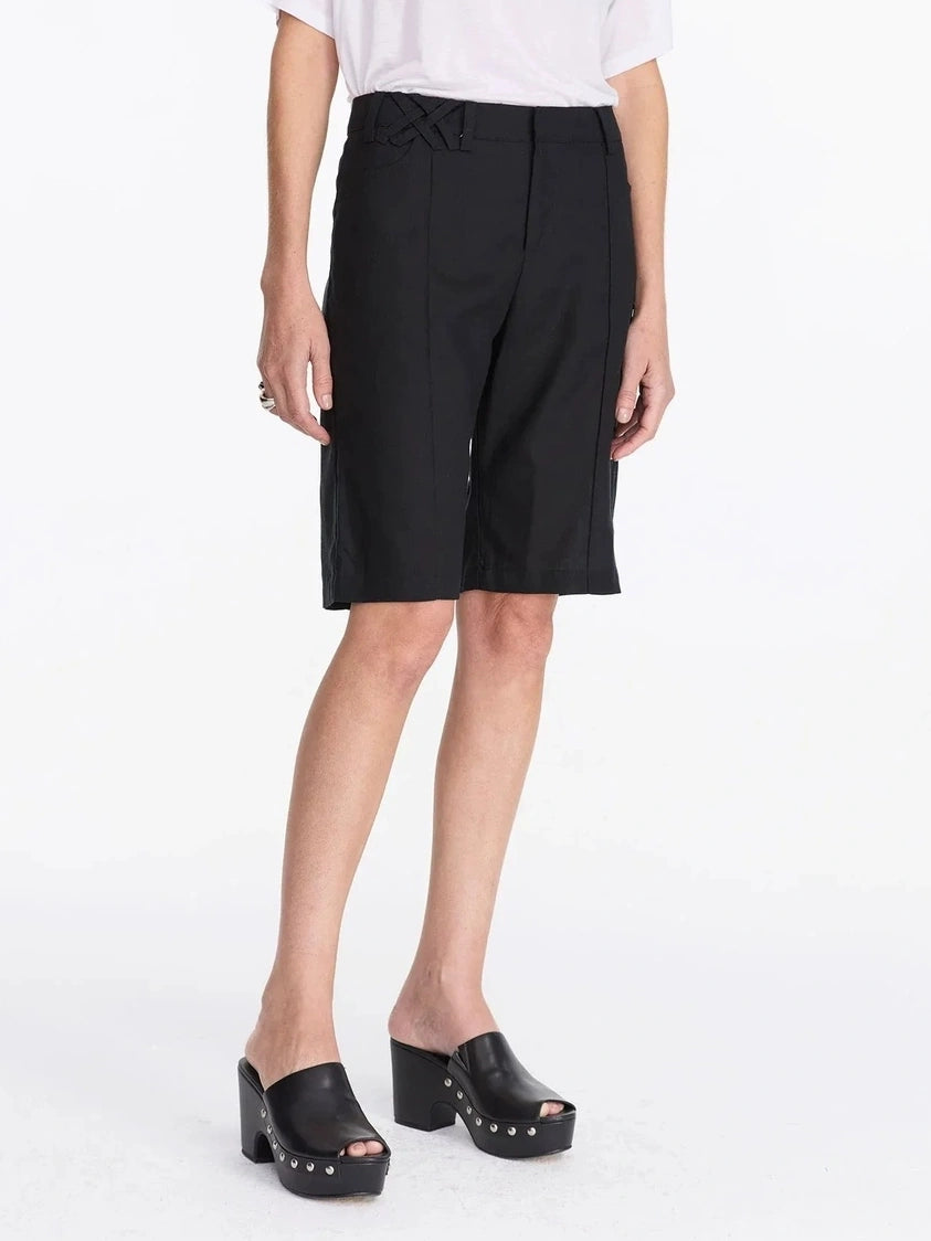 LYUOCHENG Lyo Cell Linen Feel Straight Shorts