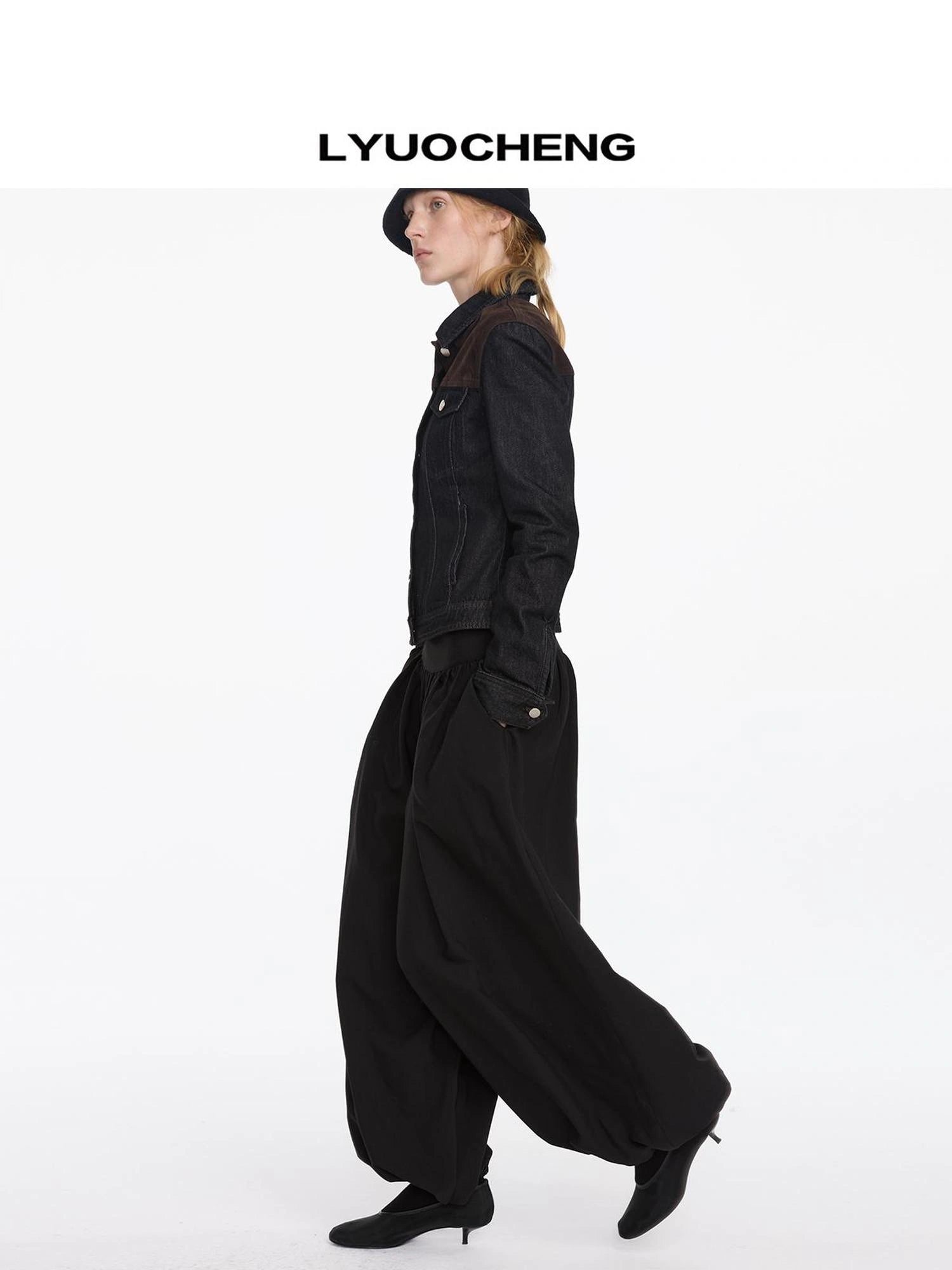 LYUOCHENG Pleated Balloon Pants