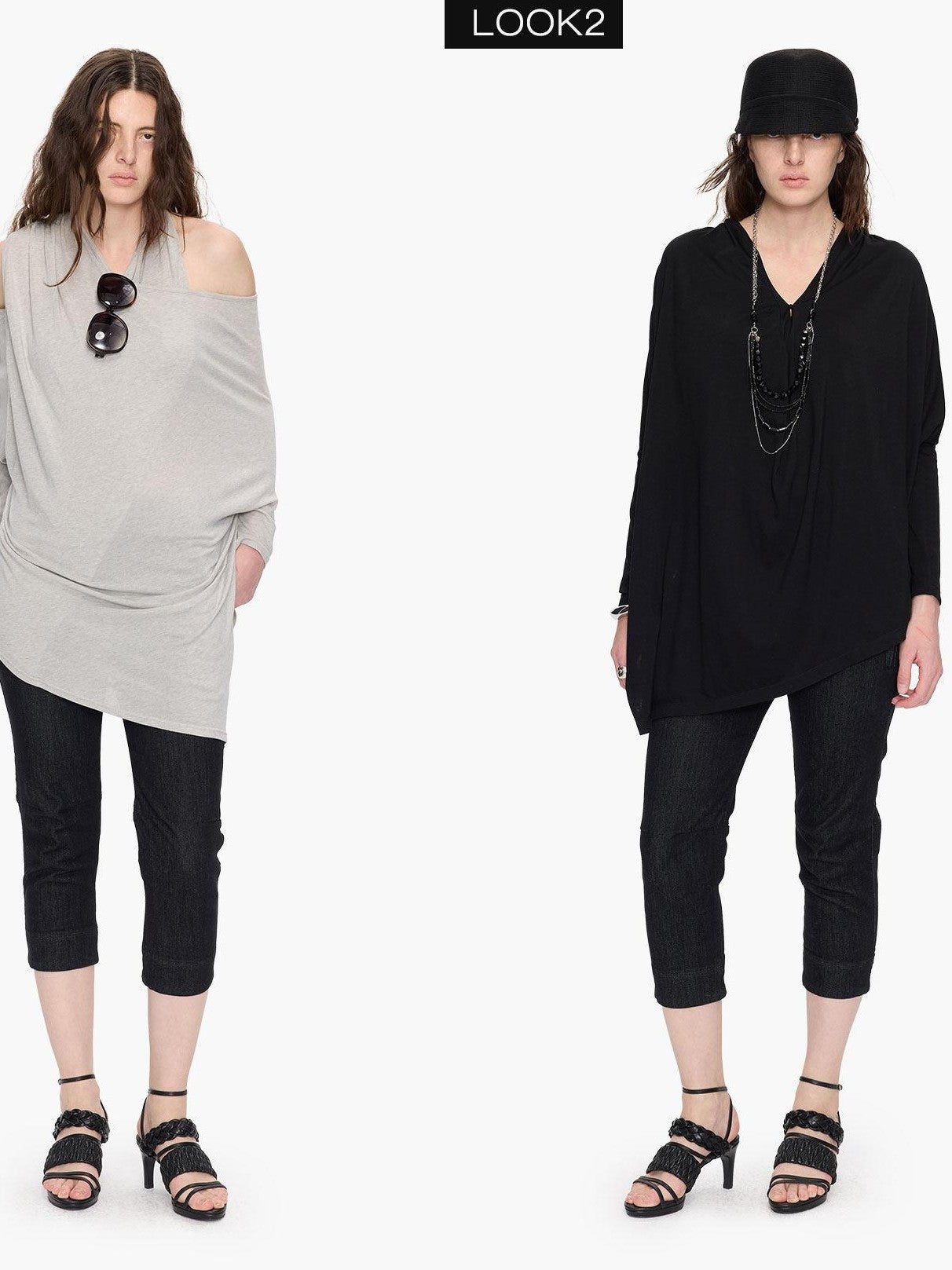LYUOCHENG Raw Denim Slim Tapered Stretch Zip Fly Women&