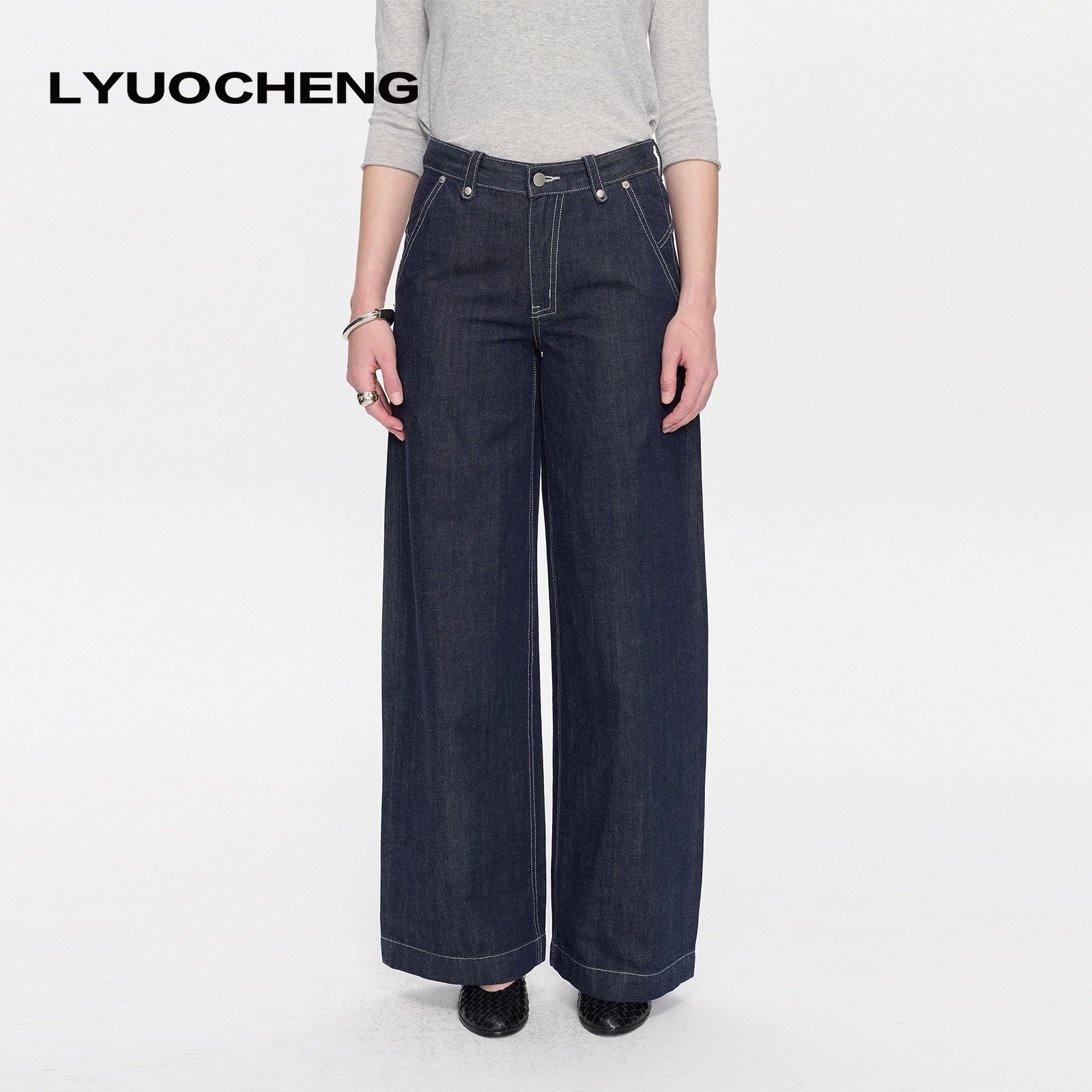 LYUOCHENG_Red_Selvedge_Button_Fly_Low_Rise_Durable_Women&