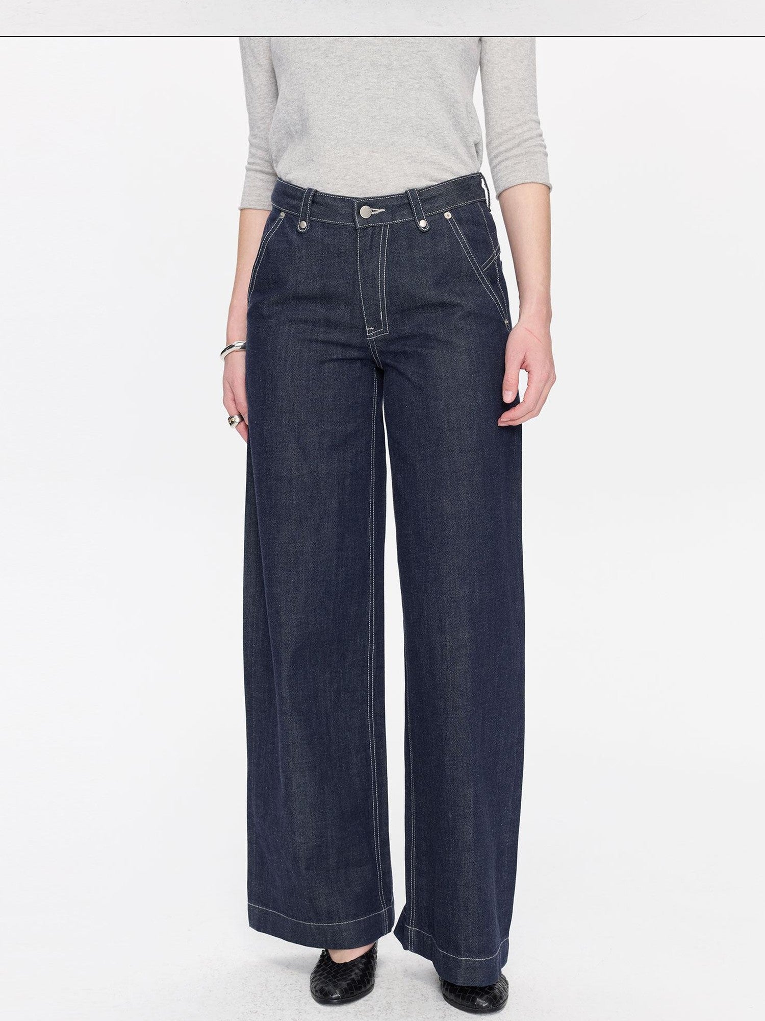 LYUOCHENG Red Selvedge Button Fly Low Rise Durable Women&