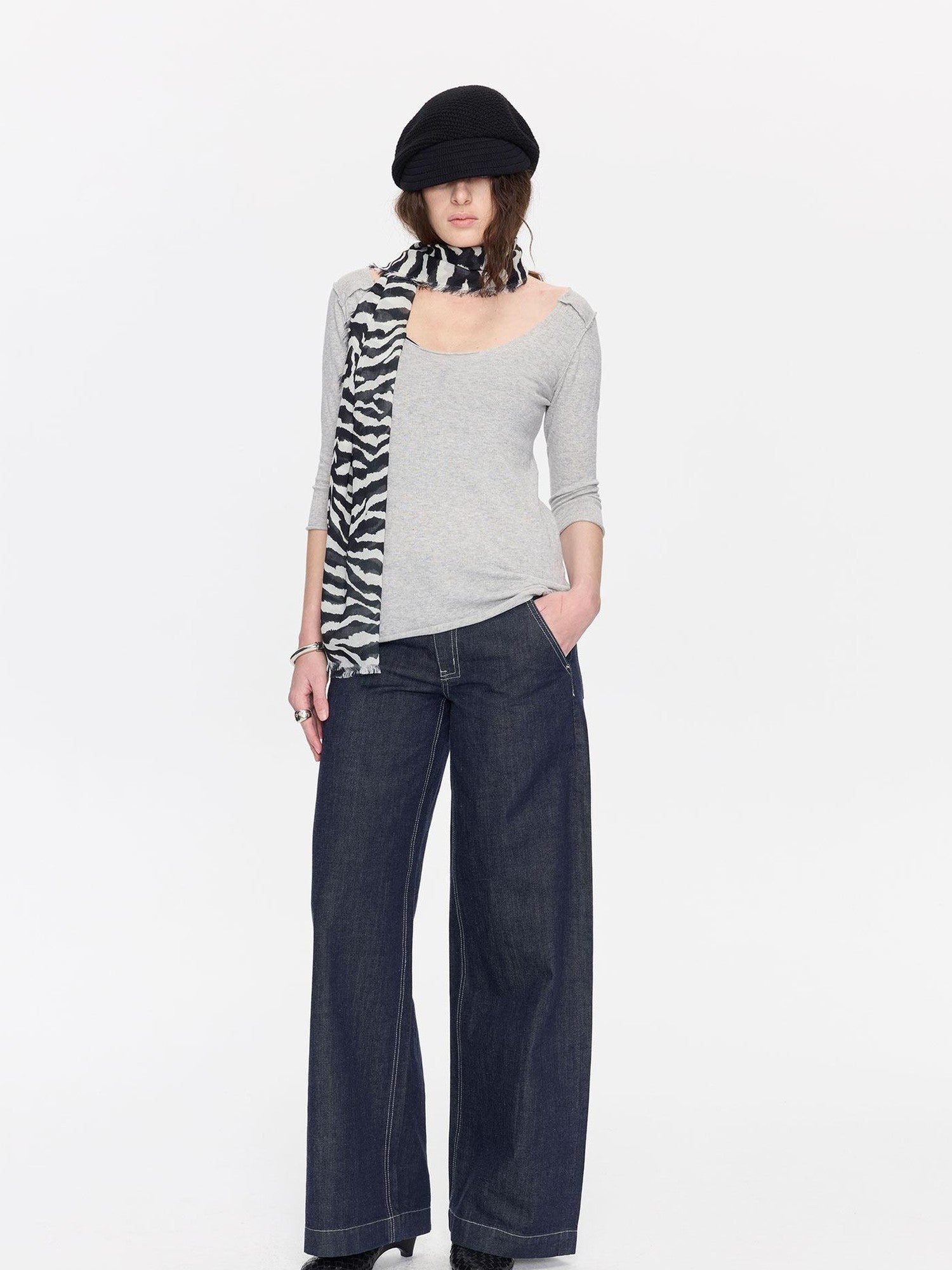 LYUOCHENG Red Selvedge Button Fly Low Rise Durable Women&