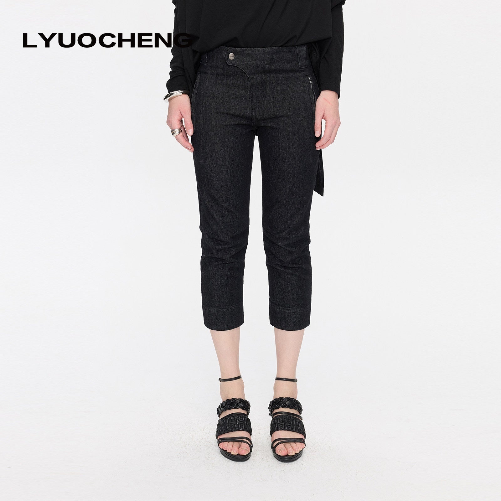 LYUOCHENG_Resort_Lace_Up_Roman_Thin_Heel_Women&