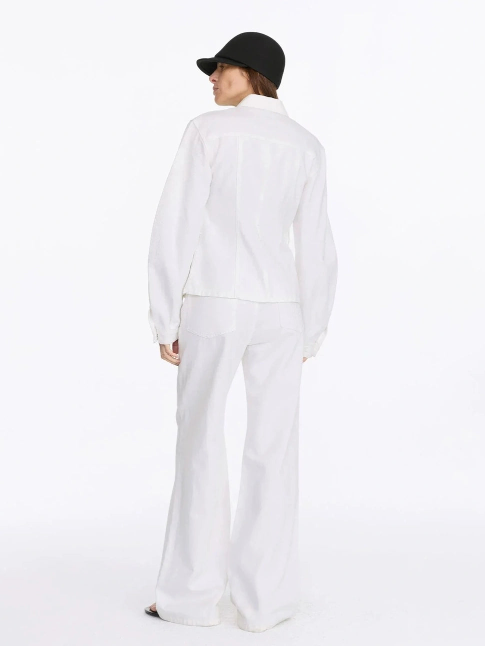 LYUOCHENG Straight Leg White Jeans