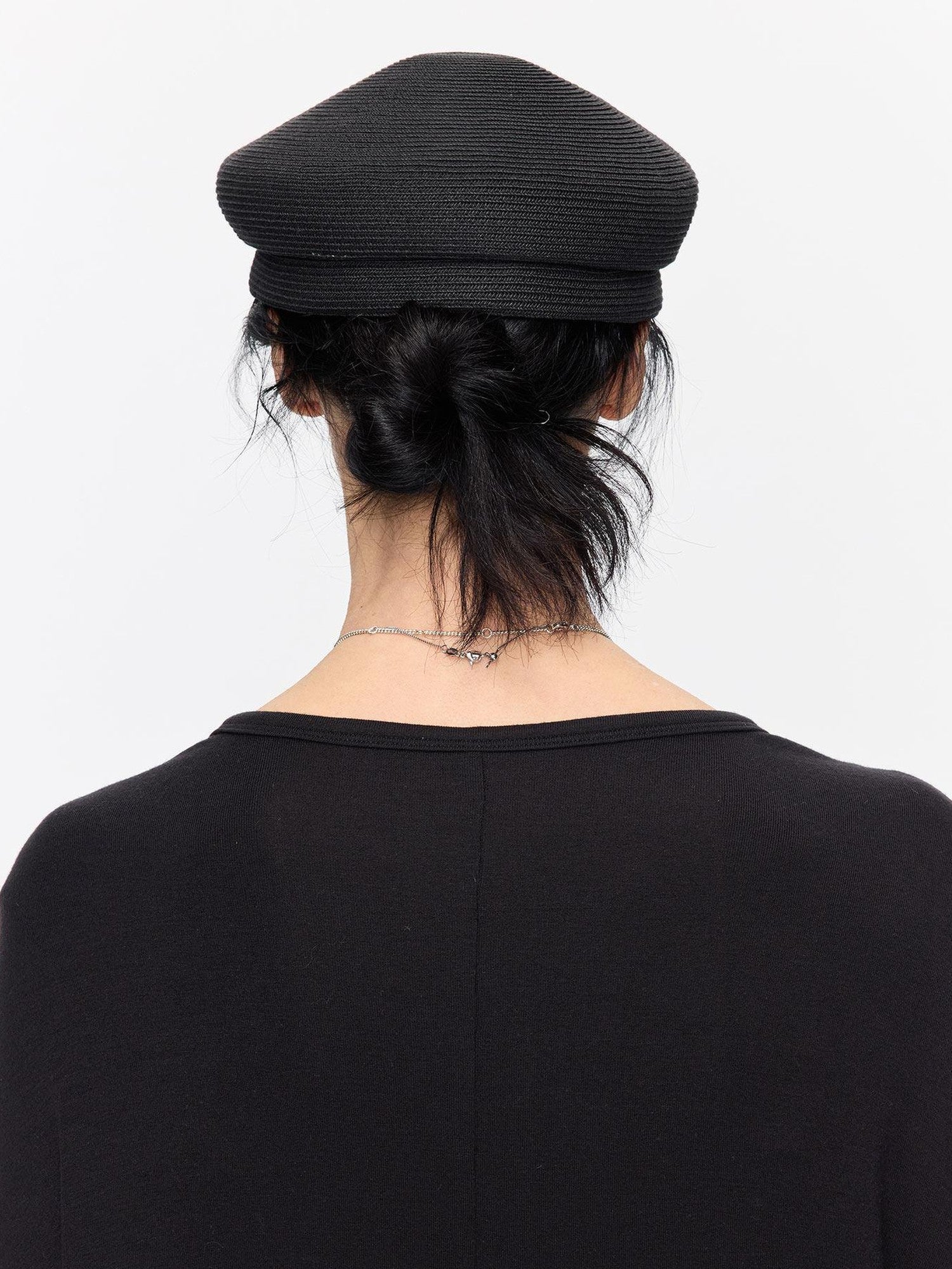 LYUOCHENG Straw Woven Braided Flat Top Rider Adjustable Women&