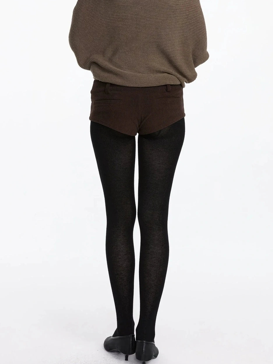 LYUOCHENG Stretch Wool Blend Tights