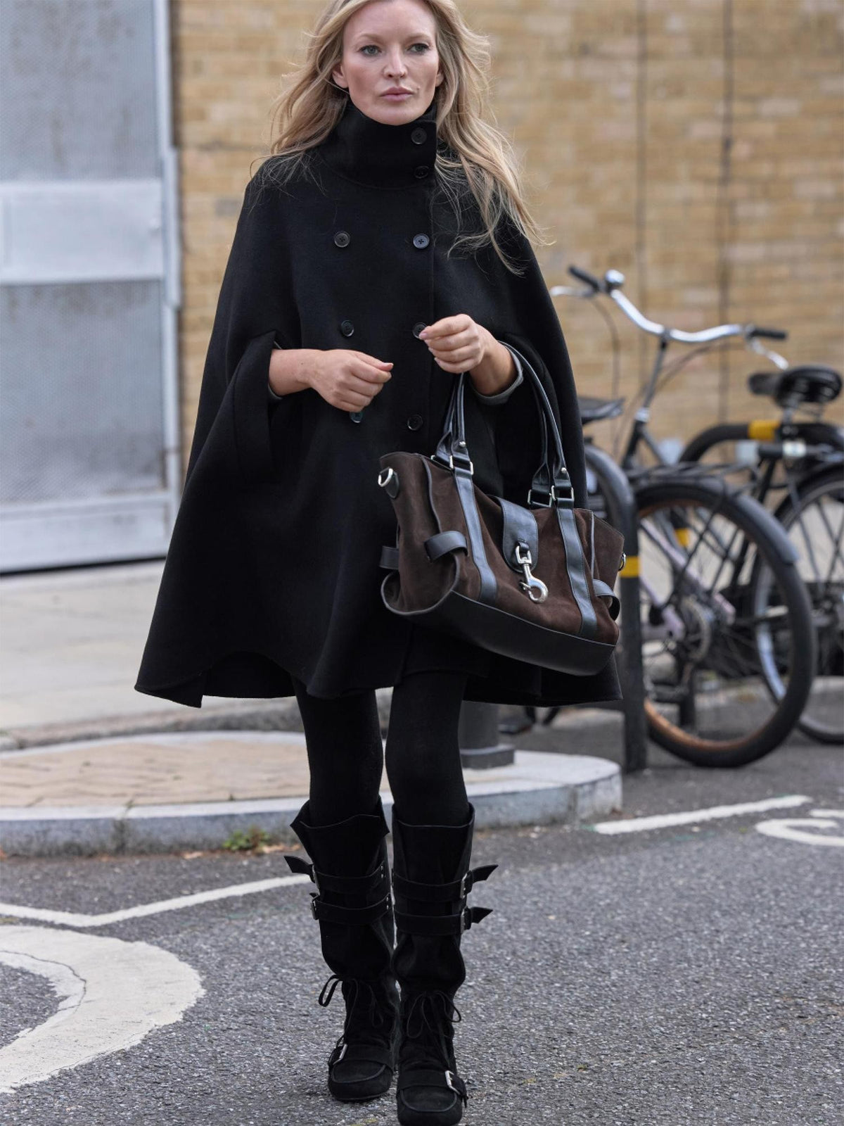 LYUOCHENG Suede Spliced Synthetic Leather Women&