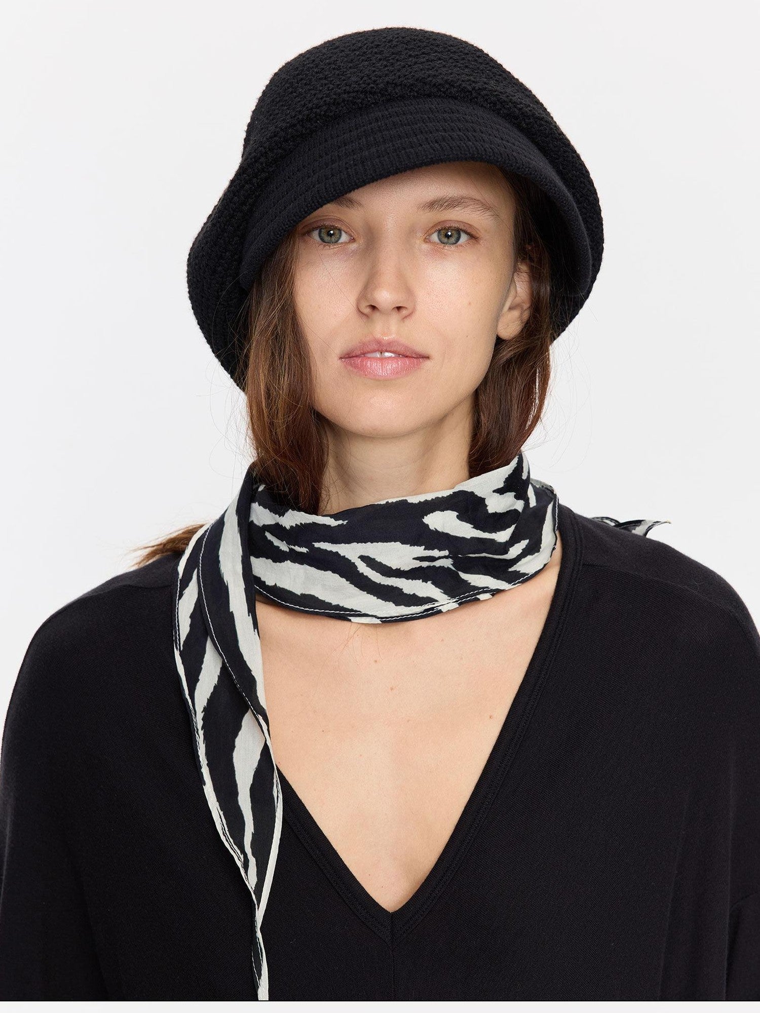 LYUOCHENG Textured Twill Adjustable Slouchy Beanie Women&