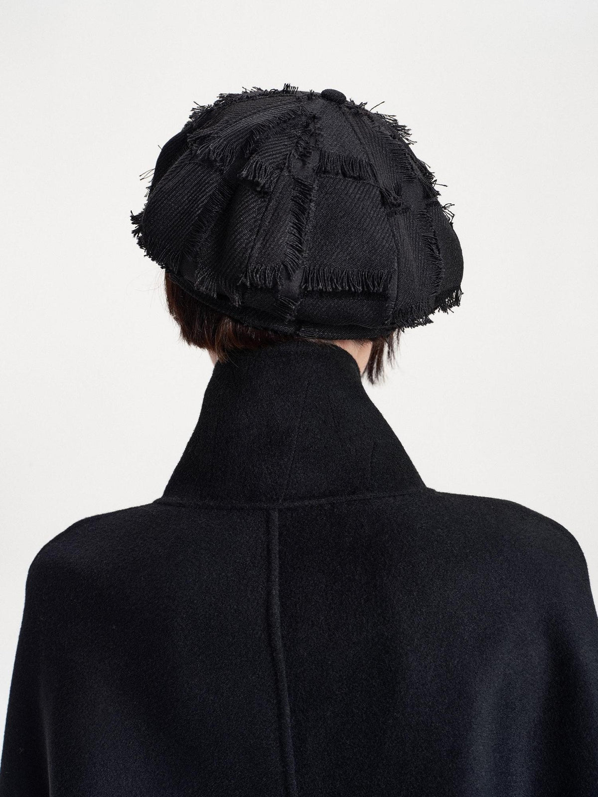 LYUOCHENG Vintage Wide Brim Fringe Texture Women&