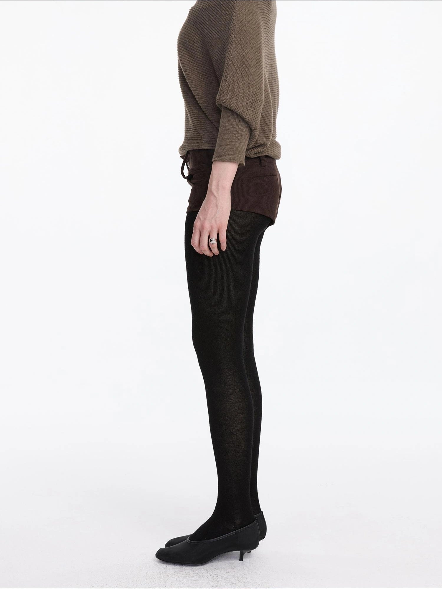 LYUOCHENG Warm Stretch Wool Blend Tights