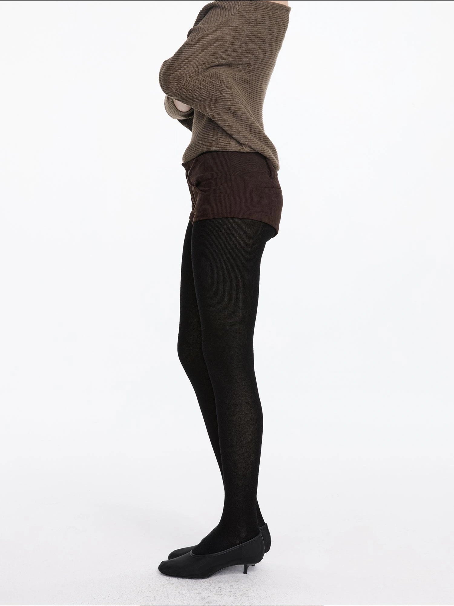 LYUOCHENG Warm Stretch Wool Blend Tights