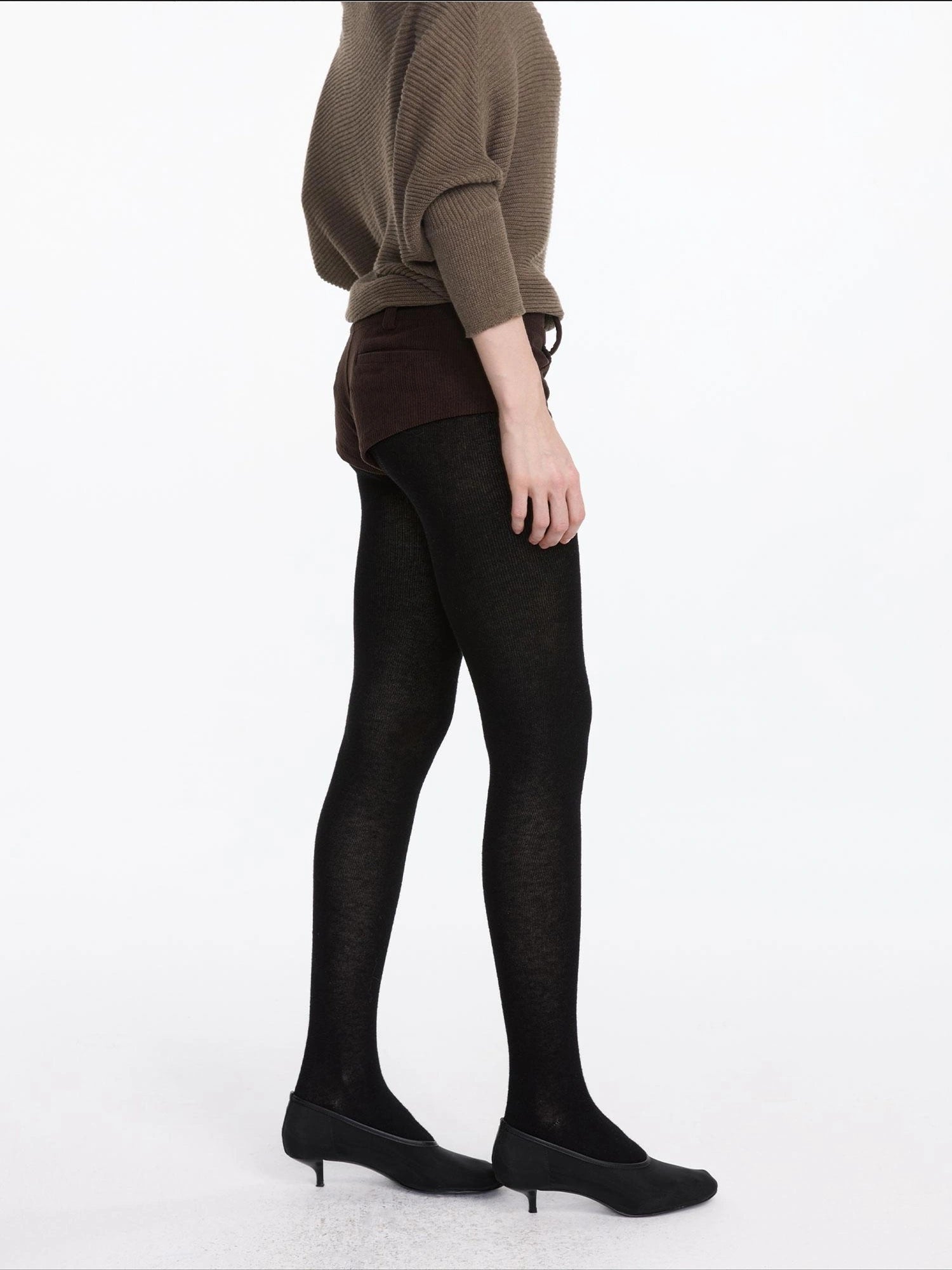 LYUOCHENG Warm Stretch Wool Blend Tights