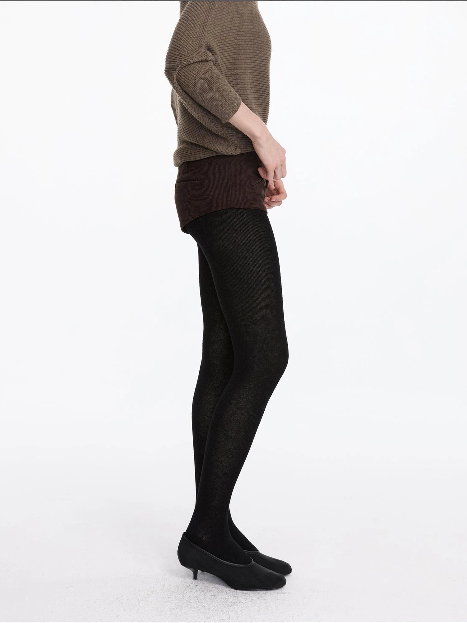 LYUOCHENG Warm Stretch Wool Blend Tights
