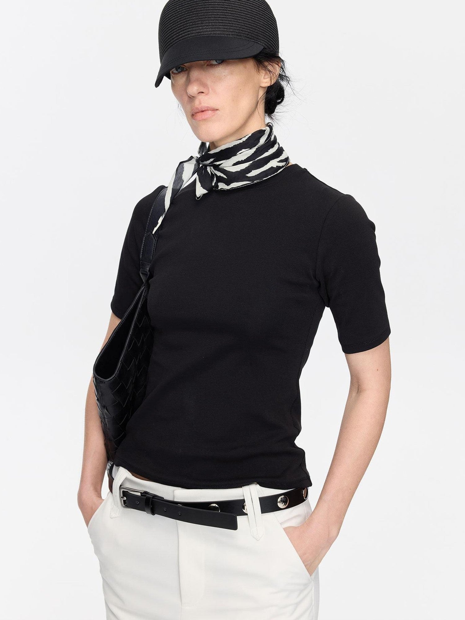 LYUOCHENG White Animal Print Rectangular Women&
