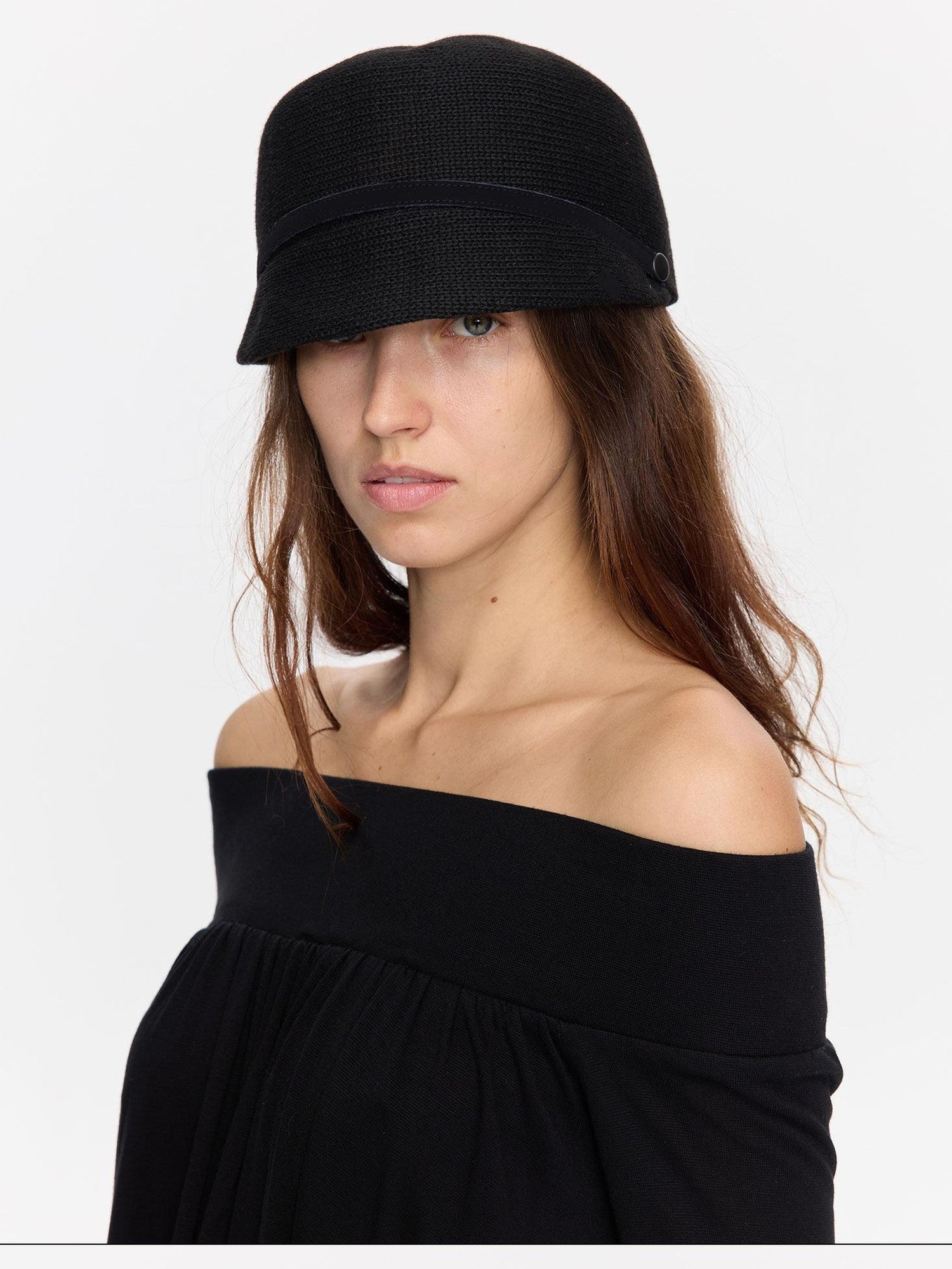 LYUOCHENG Wide Brim Knitted Structured Solid Breathable Women&