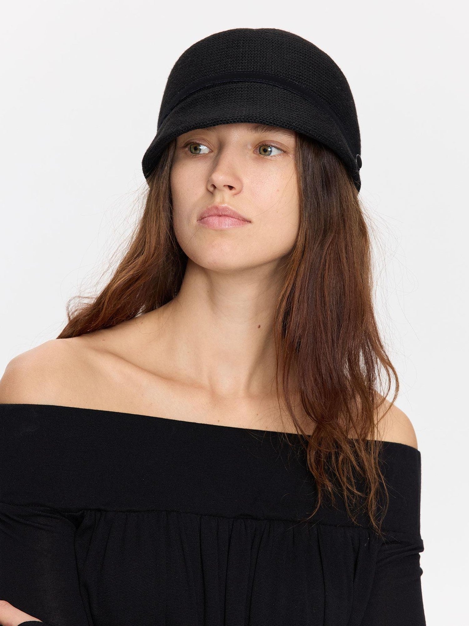 LYUOCHENG Wide Brim Knitted Structured Solid Breathable Women&