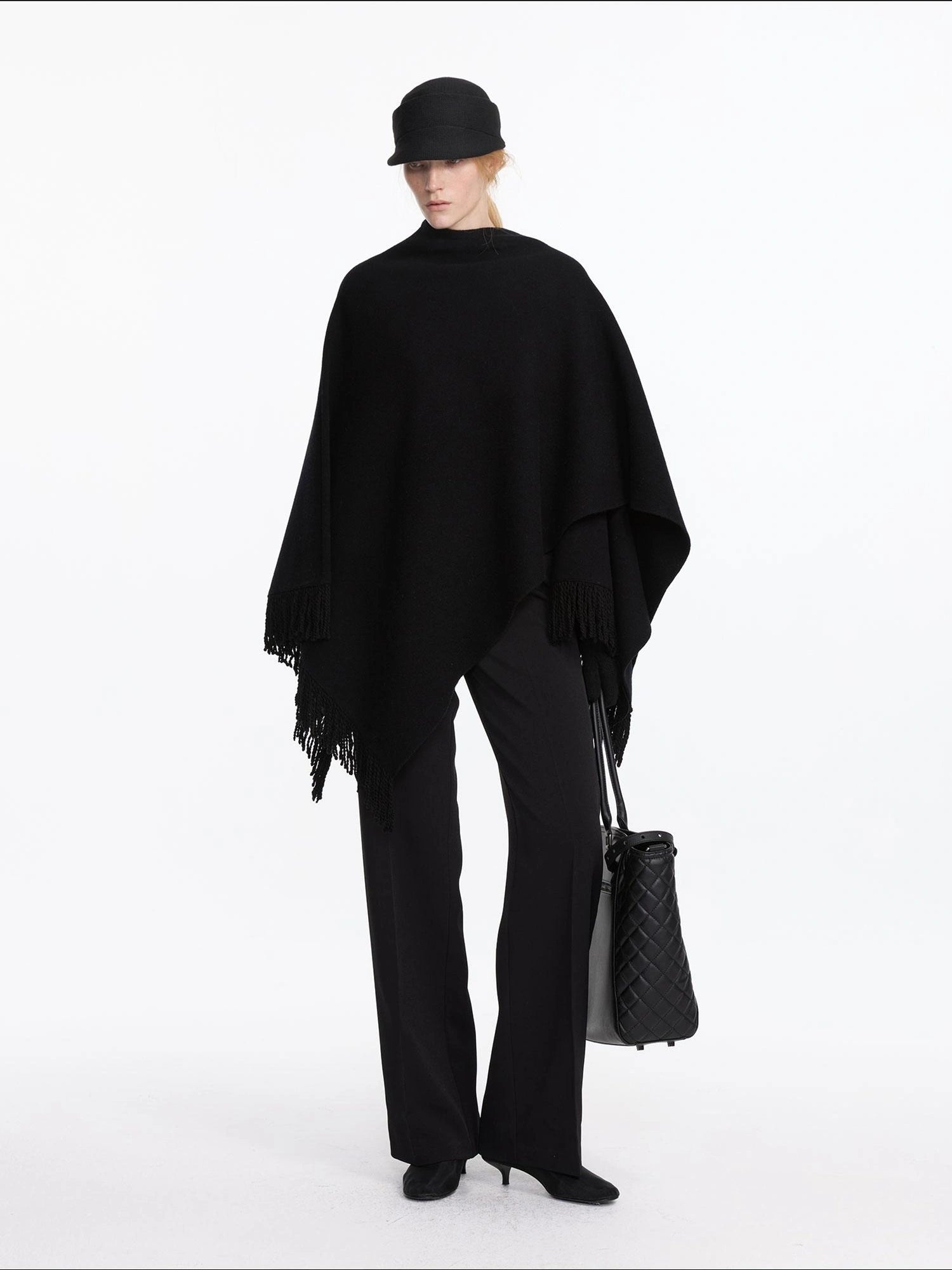 LYUOCHENG Wool Fringe Shawl Wrap