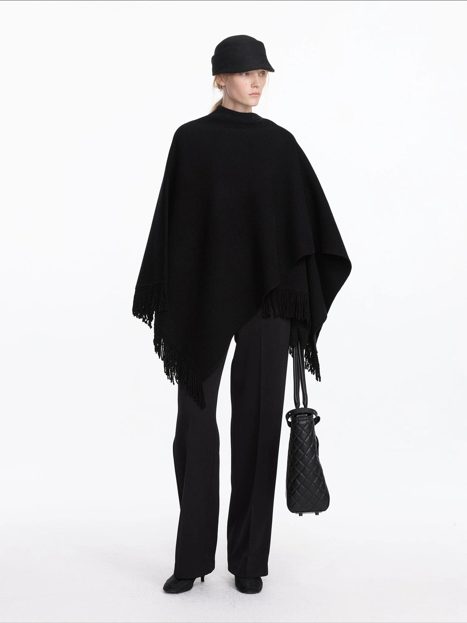 LYUOCHENG Wool Fringe Shawl Wrap