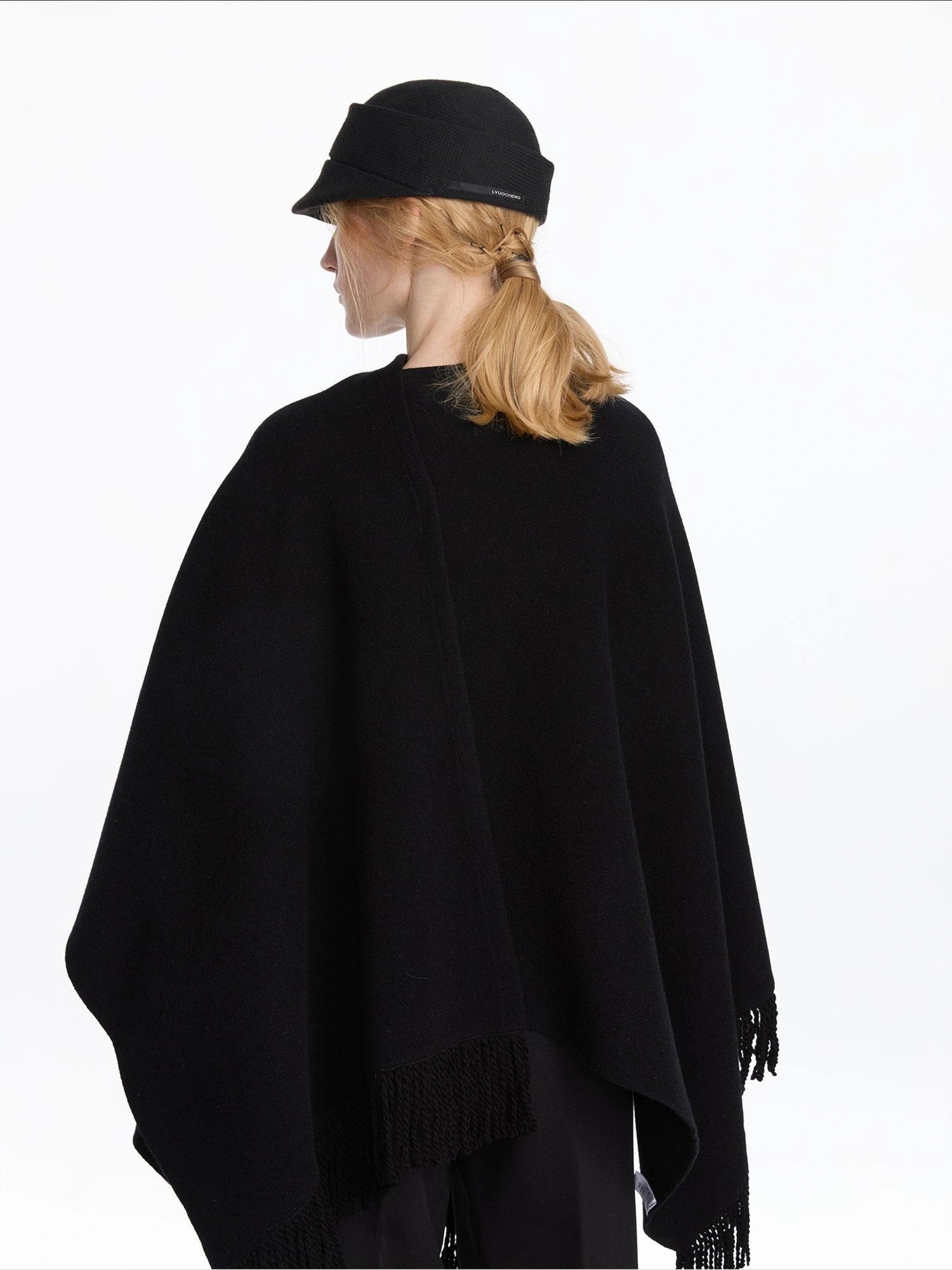 LYUOCHENG Wool Fringe Shawl Wrap