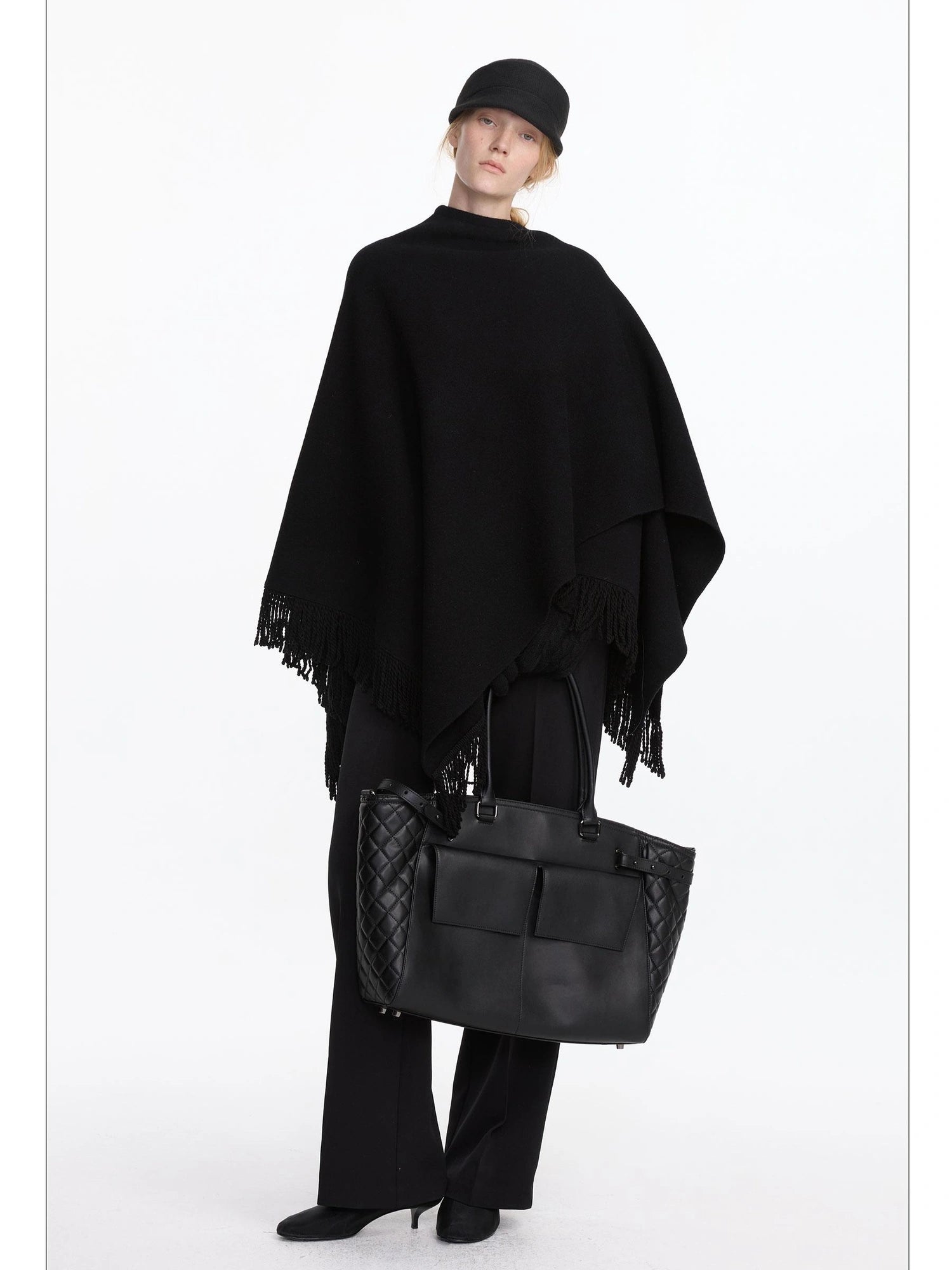 LYUOCHENG Wool Fringe Shawl Wrap