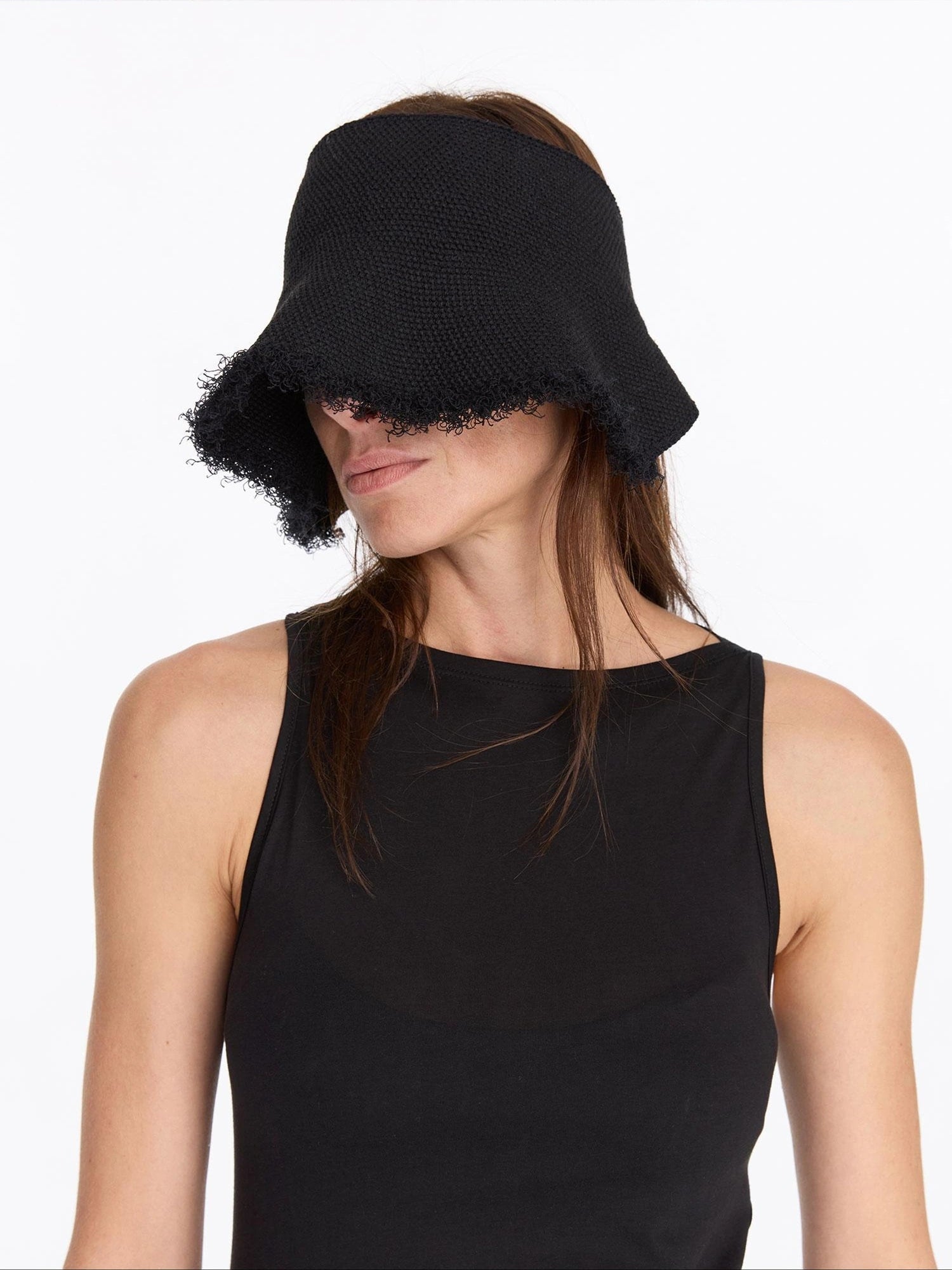 LYUOCHENG Woven Sun Hat With Adjustable Back And Wide Brim