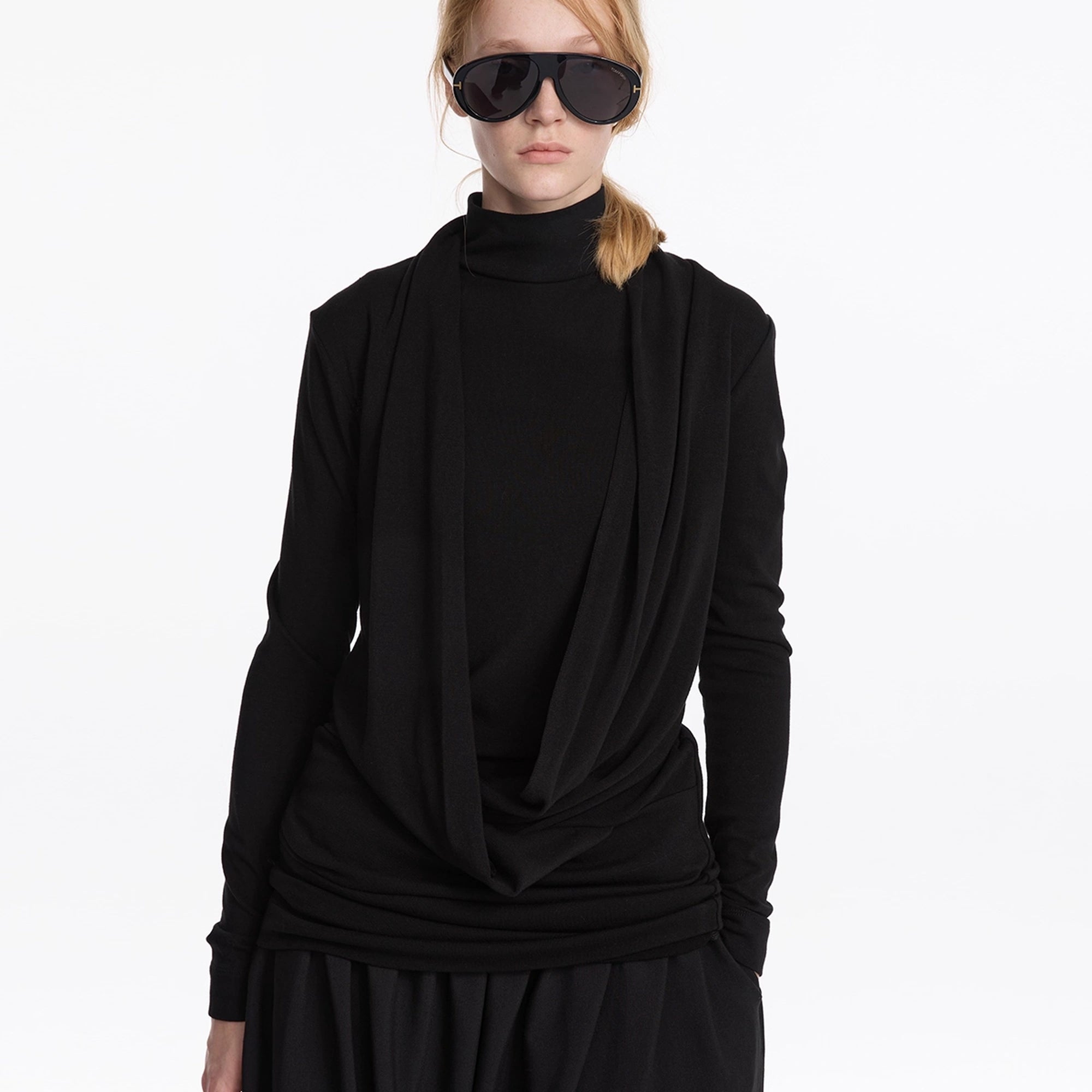 LYUOCHENG_Y_Drape_Layered_Knit_V-neck_T-shirt_Long_Sleeve_MISSTT