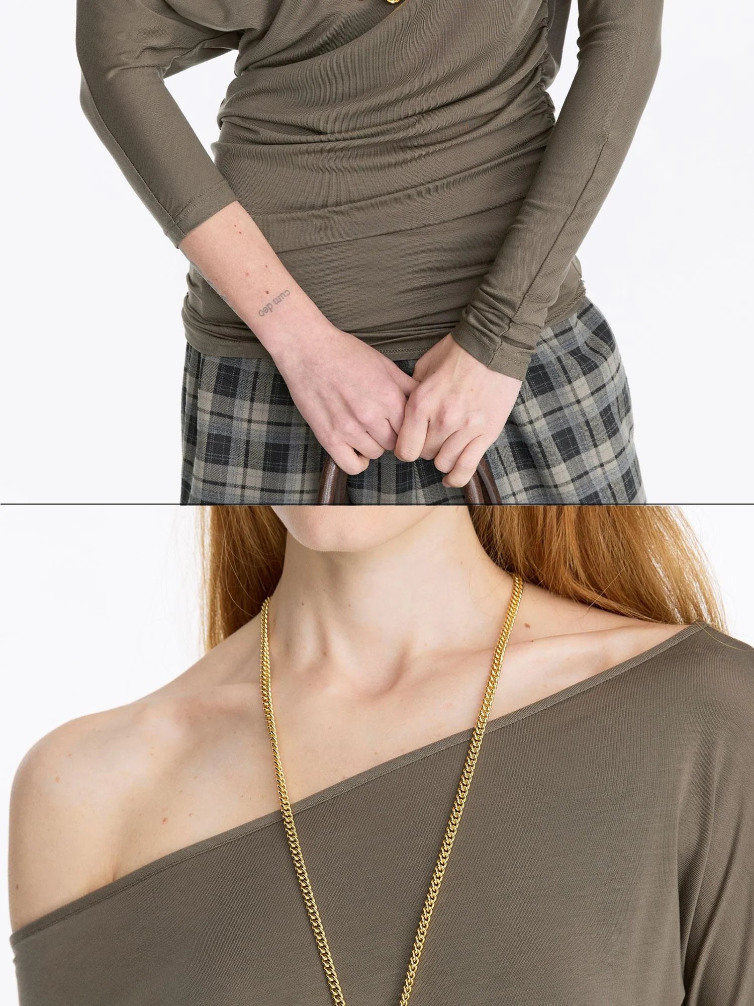 LYUOCHENG Zircon Egg Flower Geometric Pendant Necklace