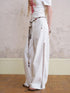 DIDDI MODA Lace Trimmed Relaxed Wide Leg Pants