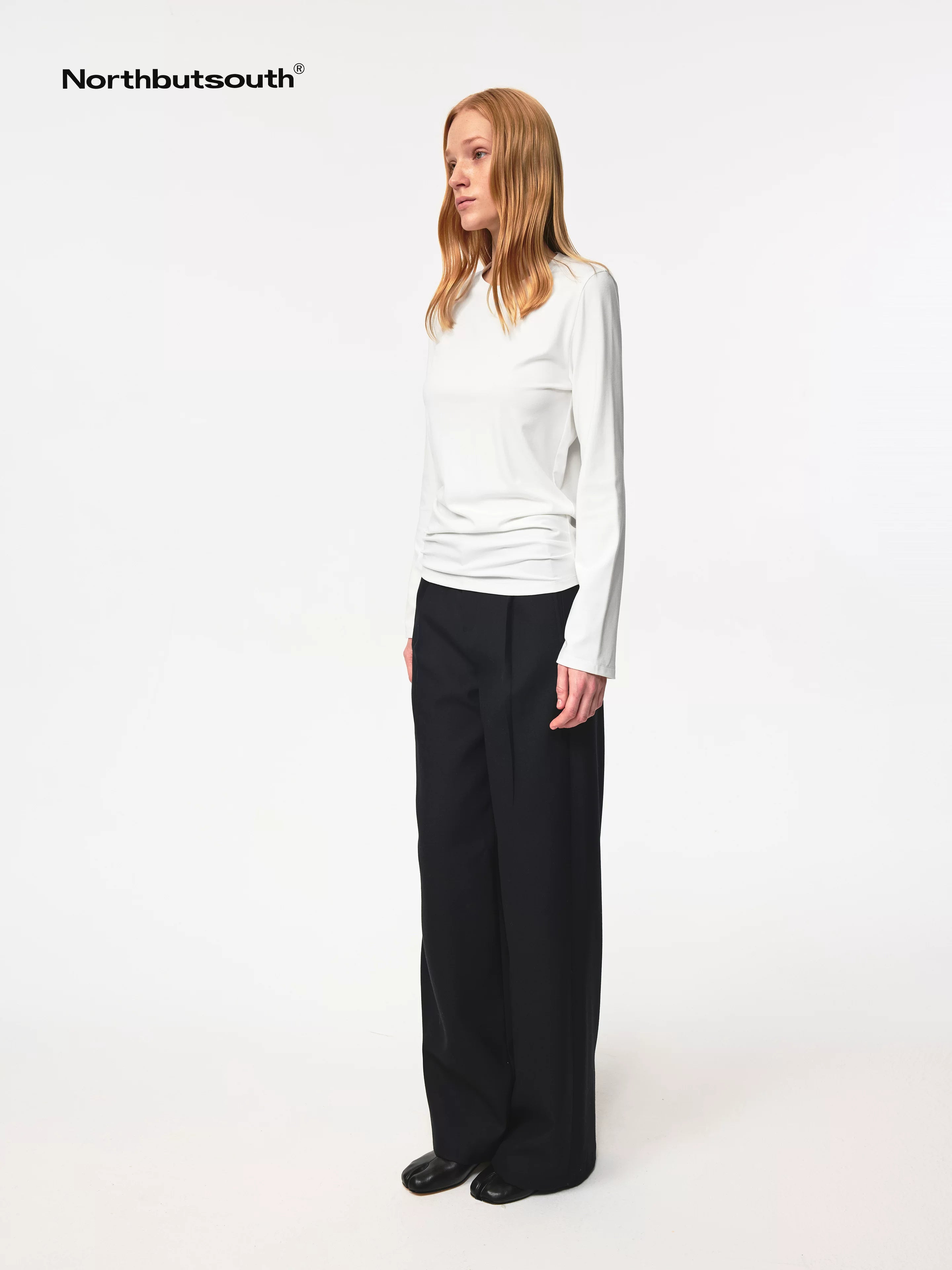 Layered Hem Straight Shoulder Women&