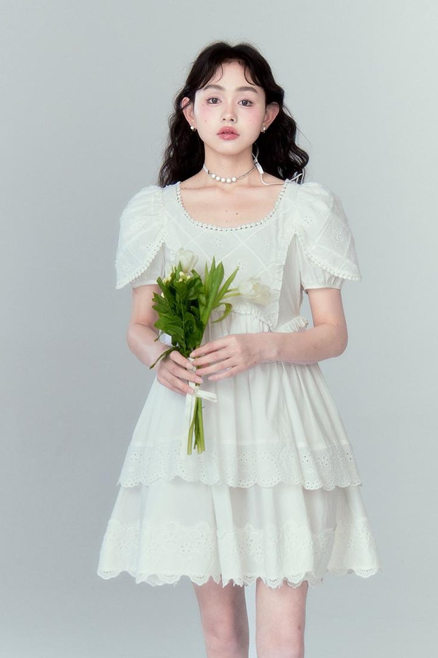 DIDDI MODA Layered Lace Princess Dress