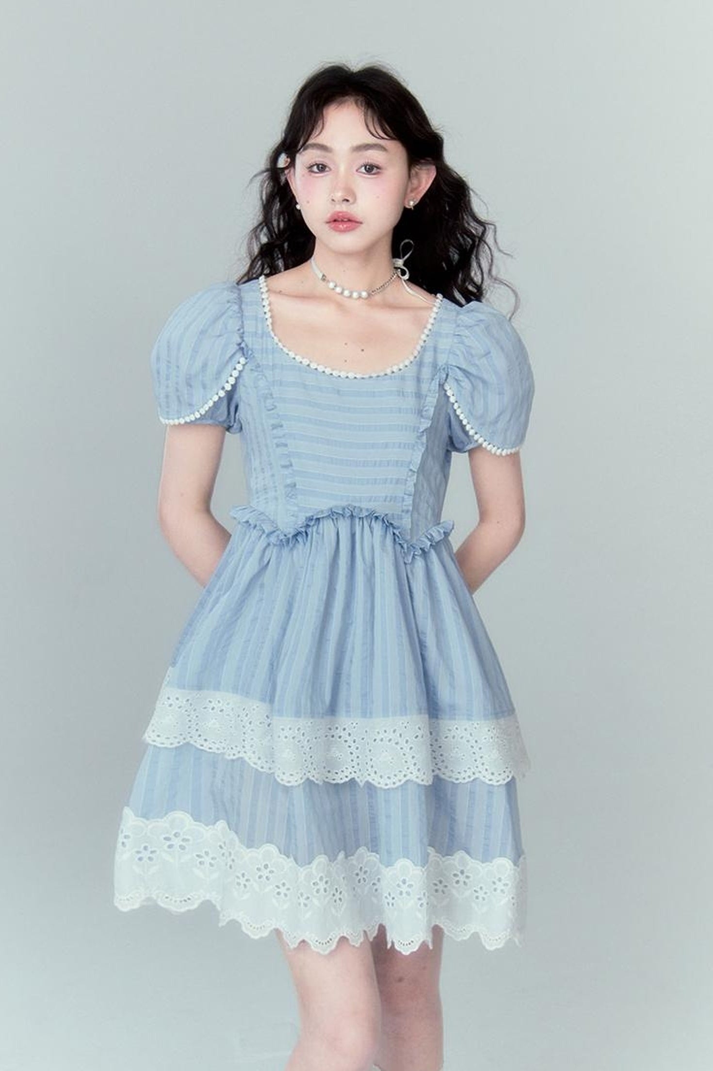 DIDDI MODA Layered Lace Princess Dress