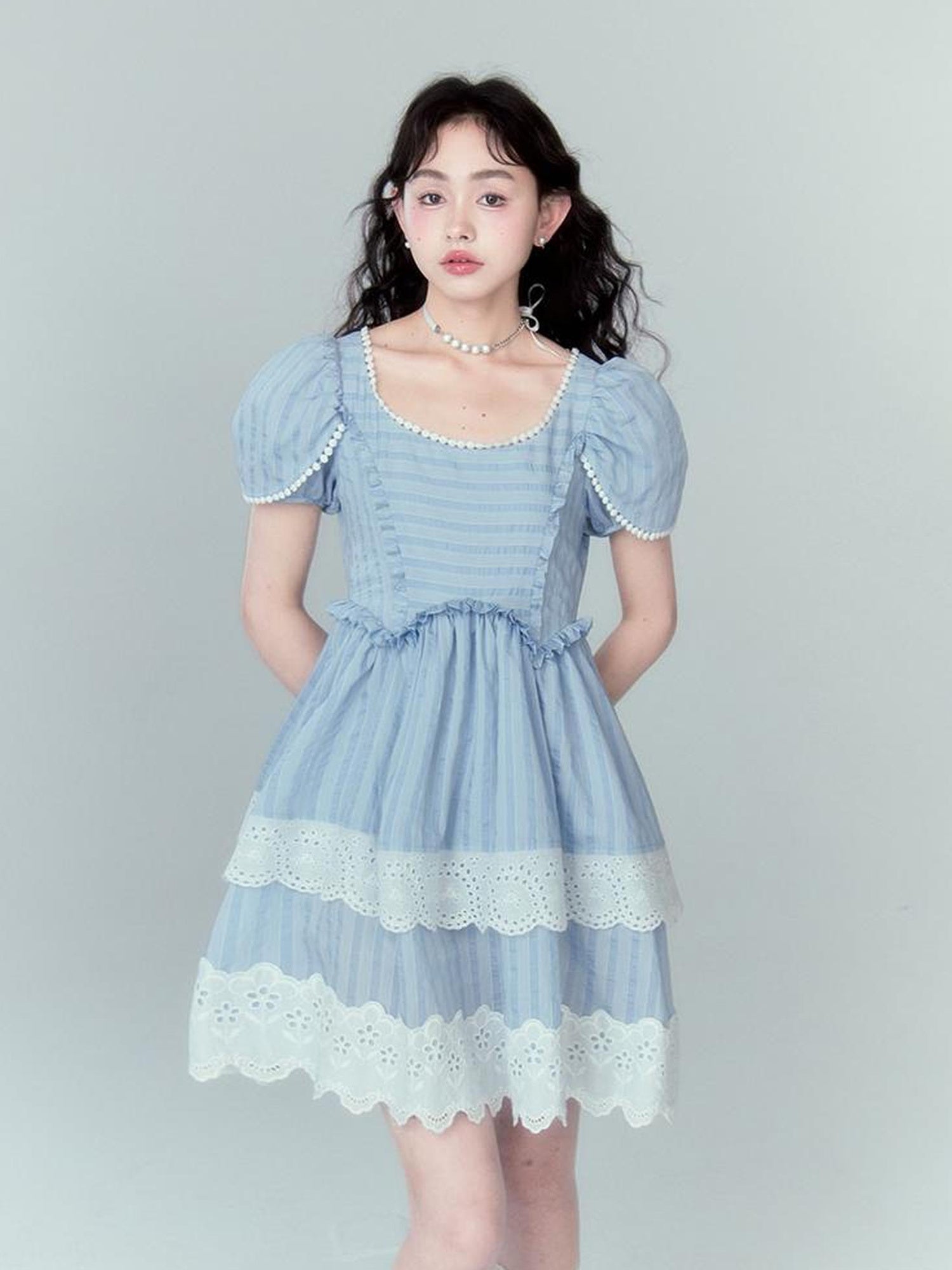 DIDDI MODA Layered Lace Princess Dress