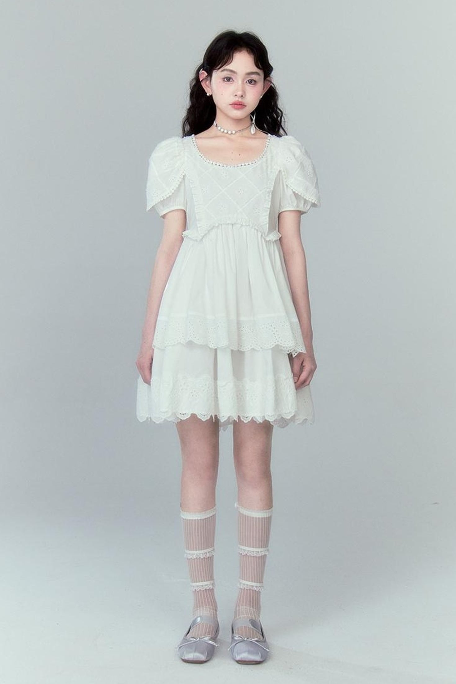 DIDDI MODA Layered Lace Princess Dress