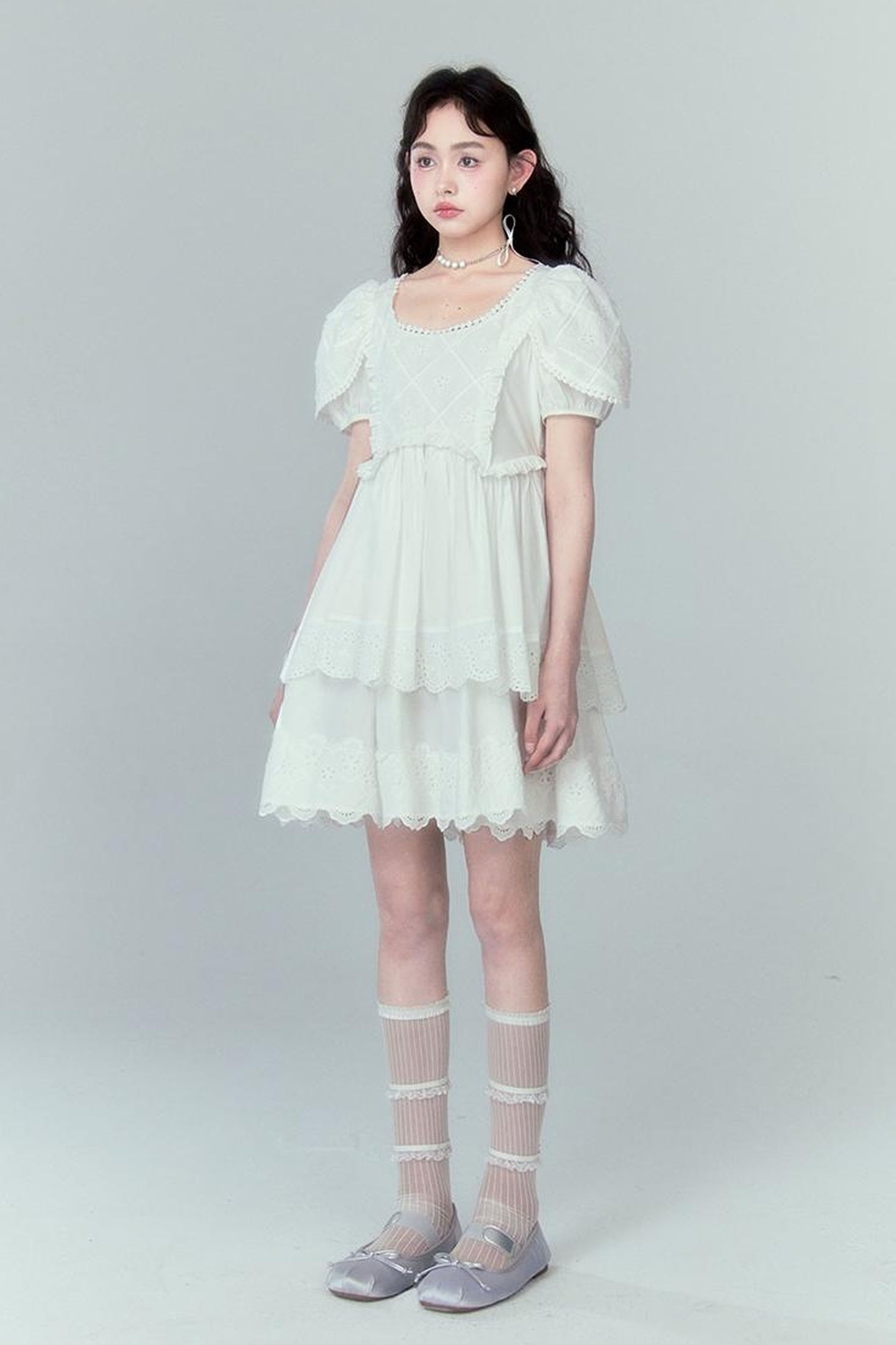DIDDI MODA Layered Lace Princess Dress