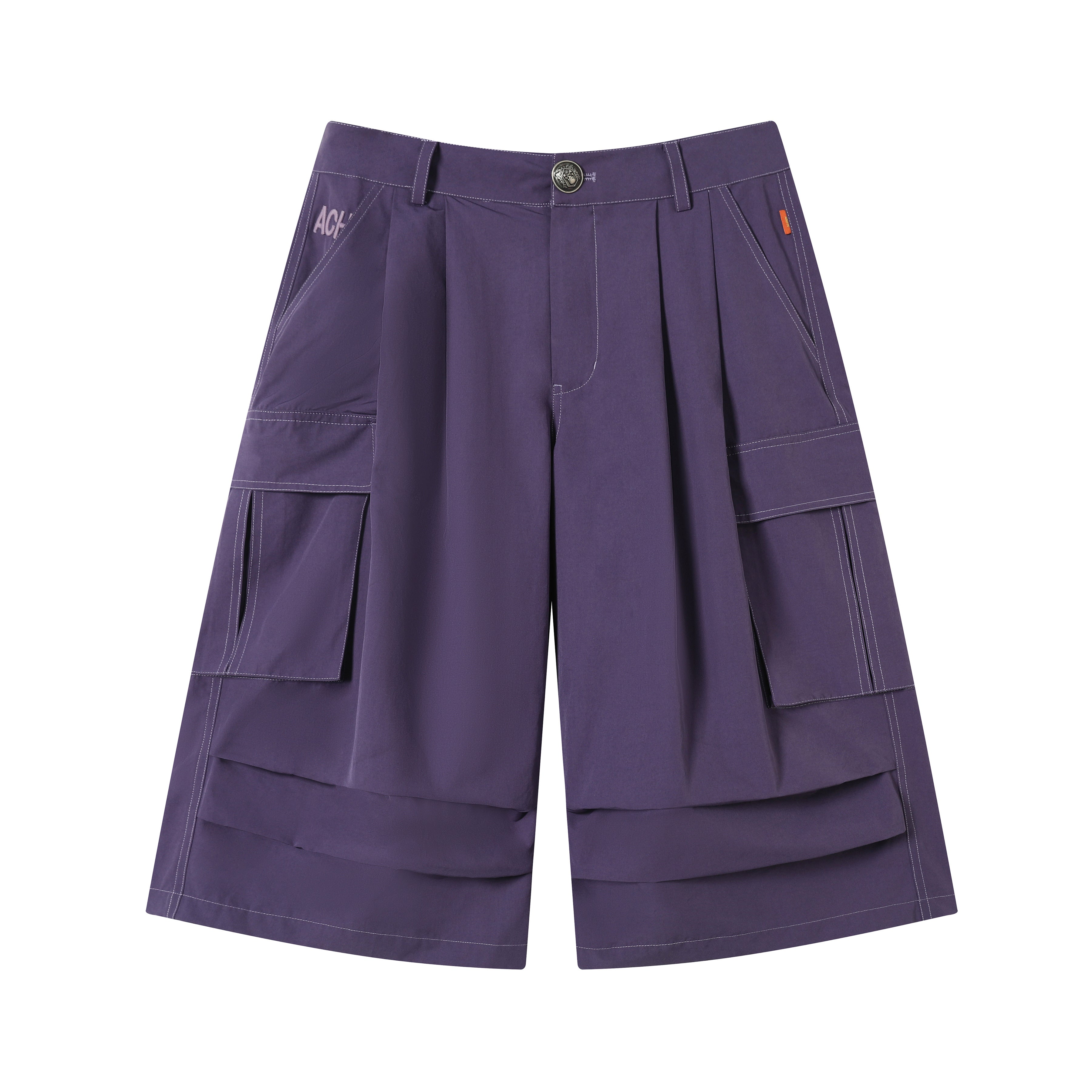 Achihara Lazy Point Casual Pleated Wide Leg Pants
