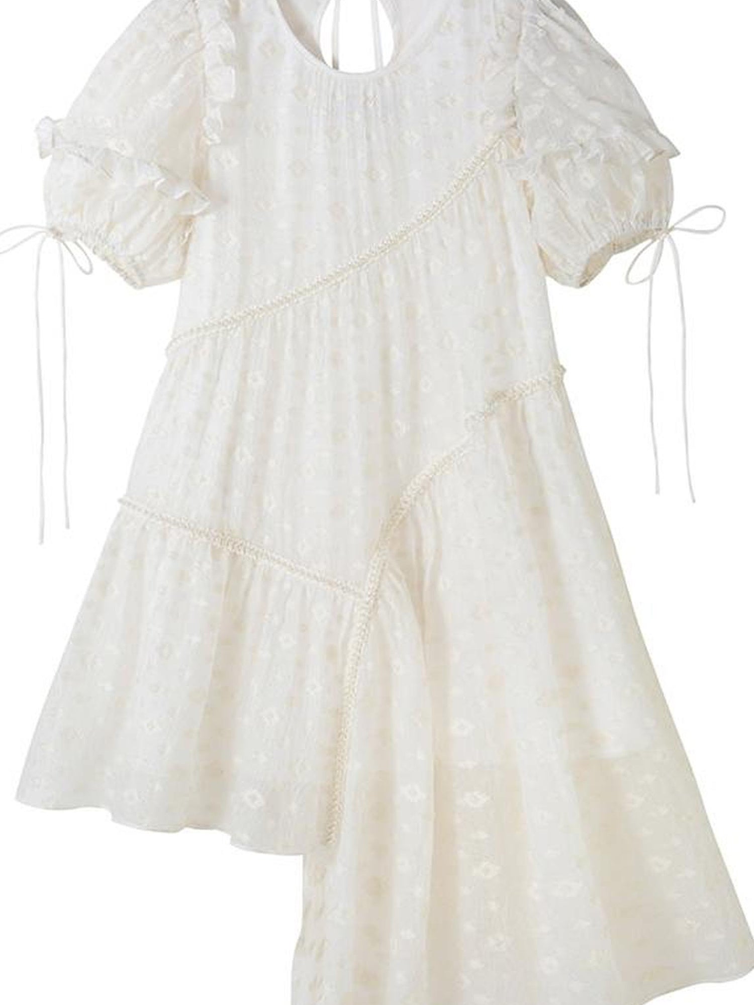 DIDDI MODA Lemon Mint Jacquard Asym Dress