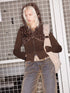 Cozy Winter Hooded Knit Cardigan With Fleece Wool Blend