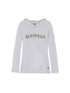 Summer Cool Long Sleeve Hooded Split Hem T Shirt