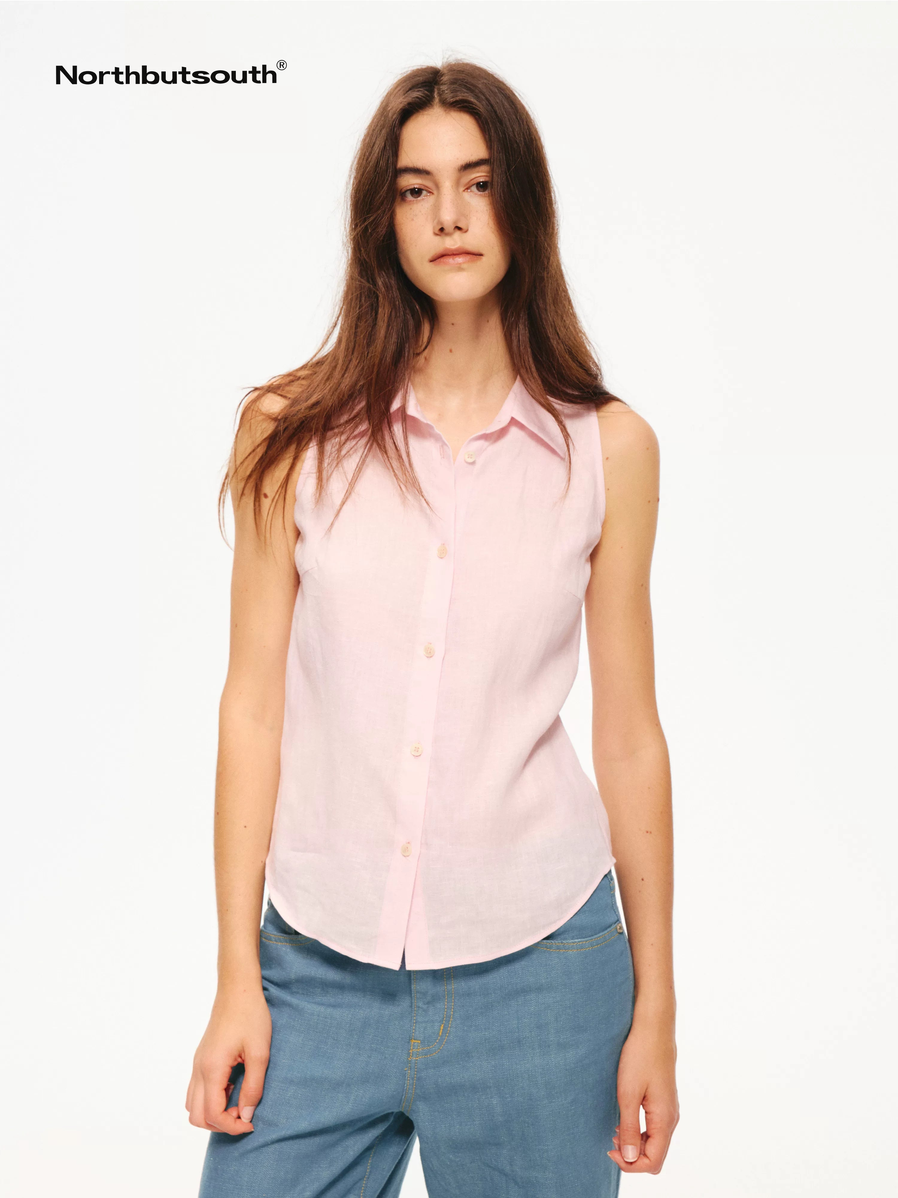 Lightweight Single Button Off Shoulder Sleeveless Women&