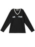 V-Neck Relaxed Tee With Melting Ice Design