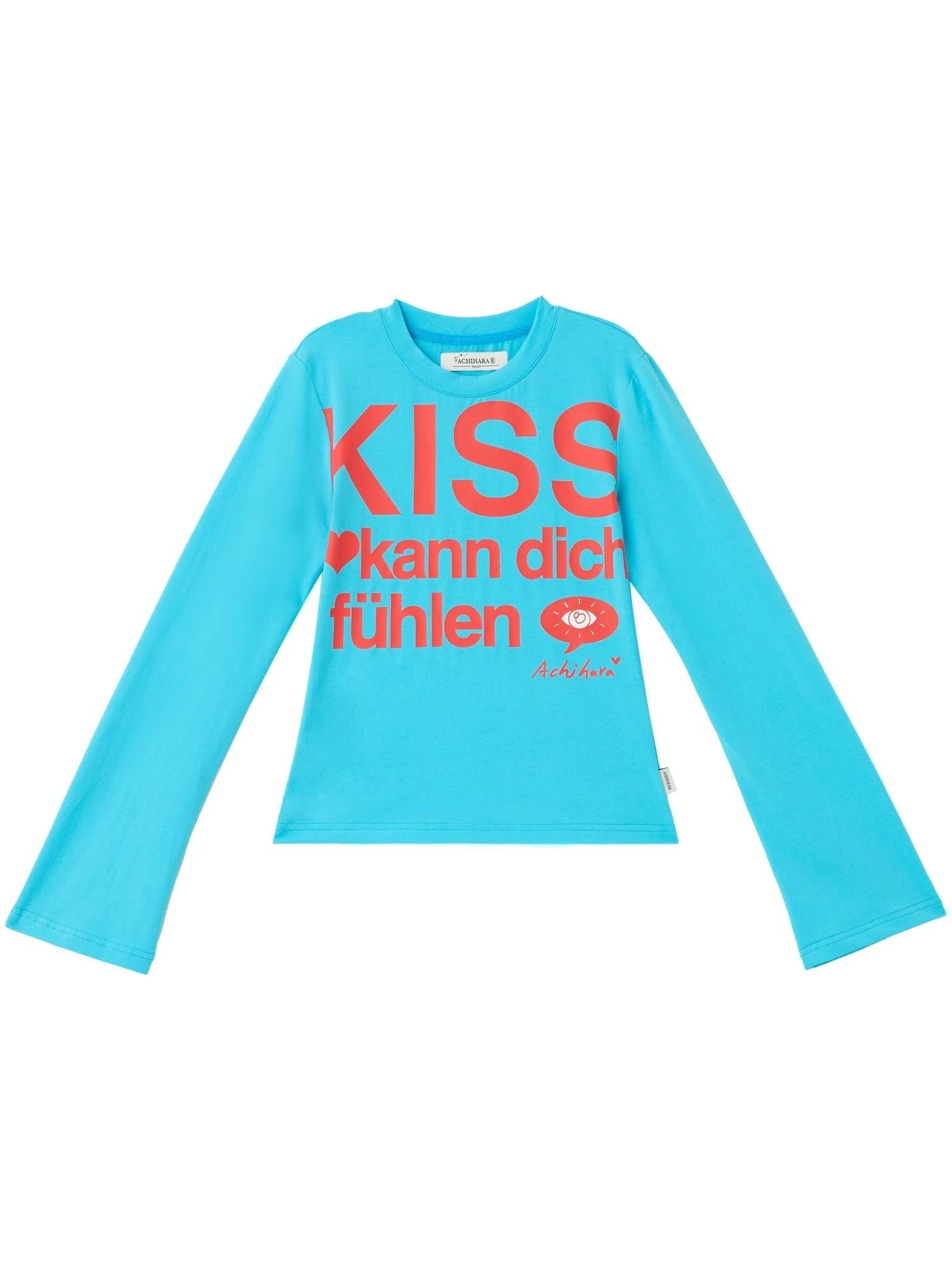 Kiss Fish German Print Slim Fit Tee