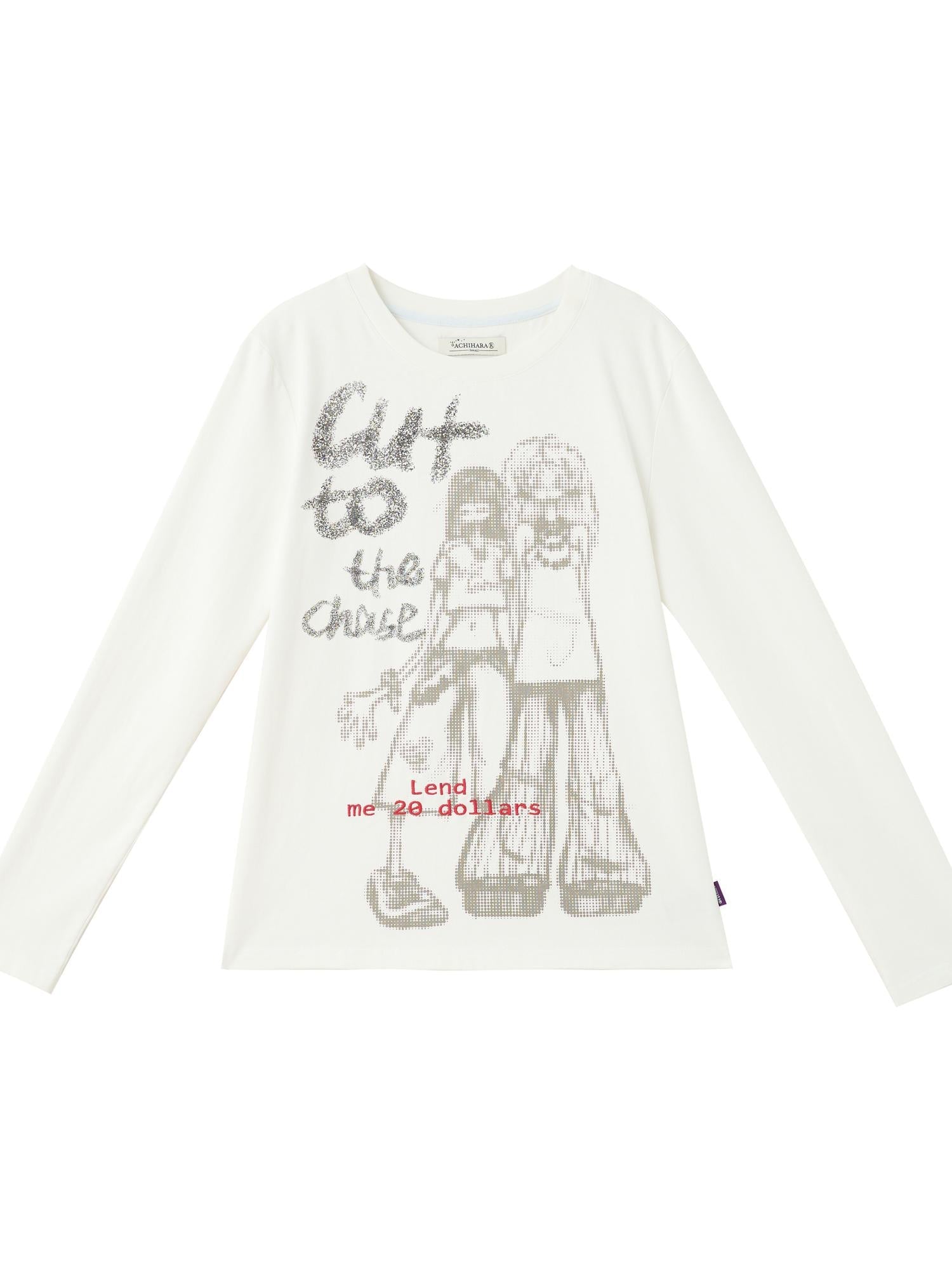 Achihara Bestie Borrowed Tee Retro Washed Cotton