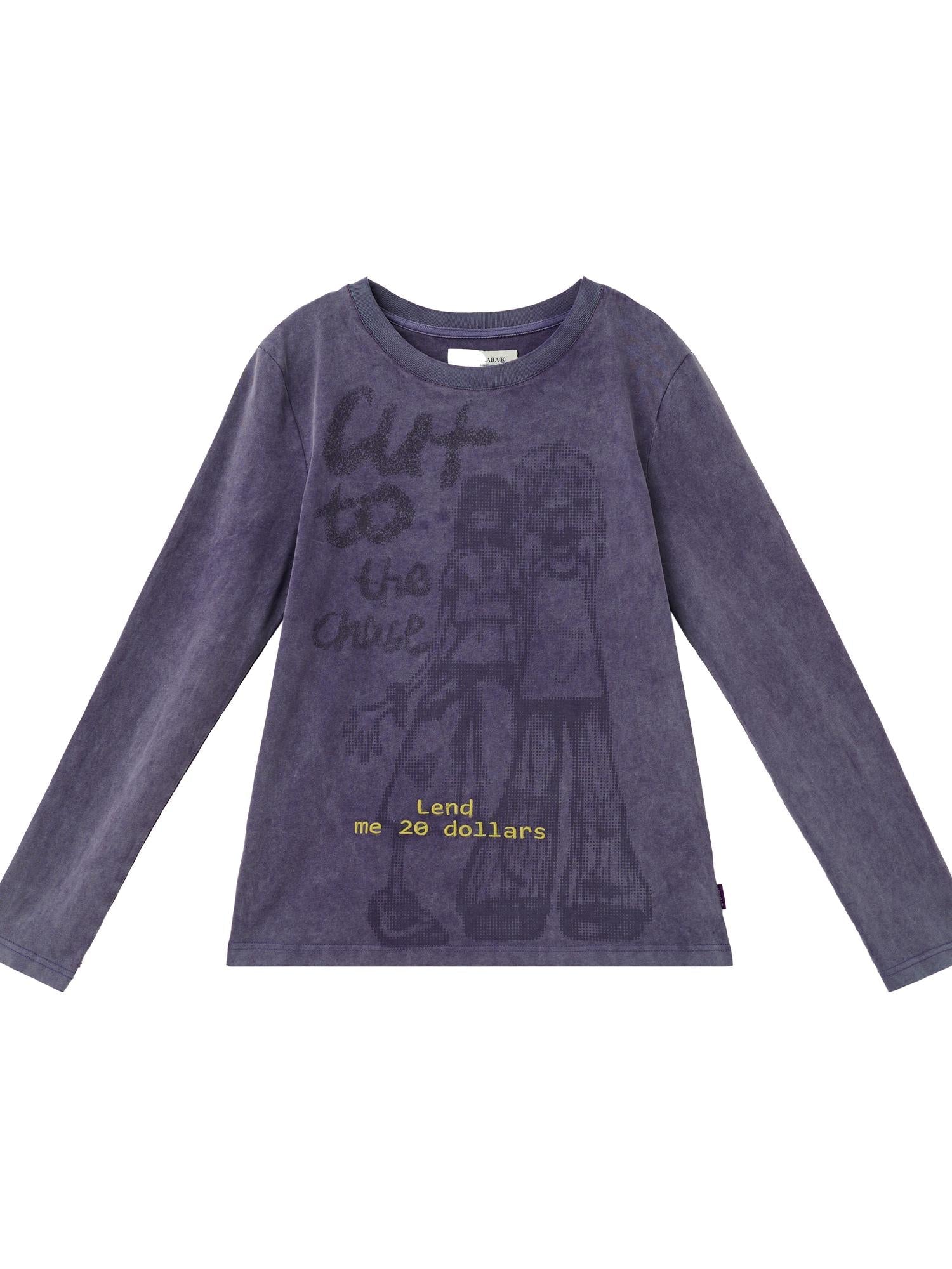 Achihara Bestie Borrowed Tee Retro Washed Cotton