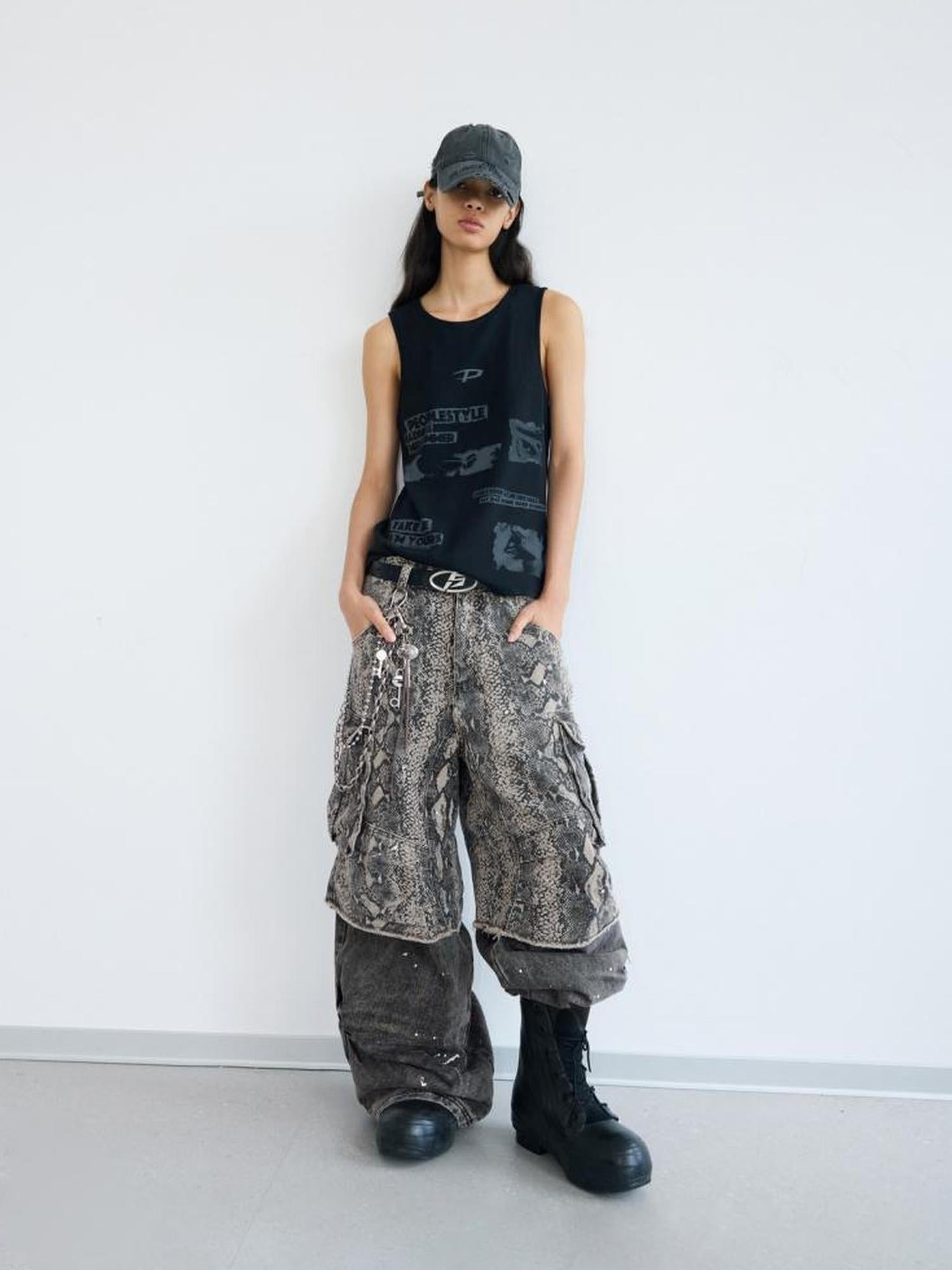 Peoplesense Loose Washed Cotton Unisex Overalls