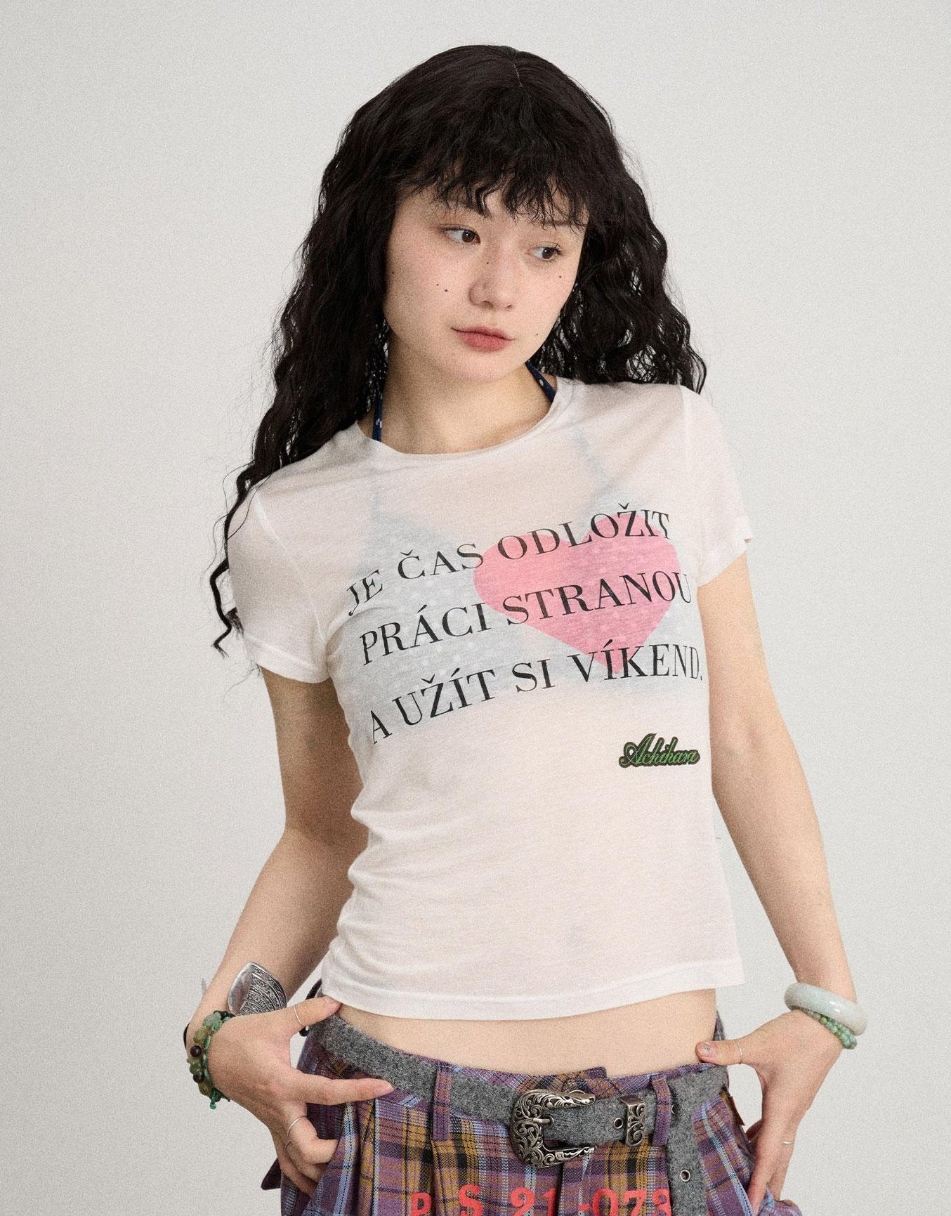 Achihara Love Weekend Double Layer Tee Summer 2025