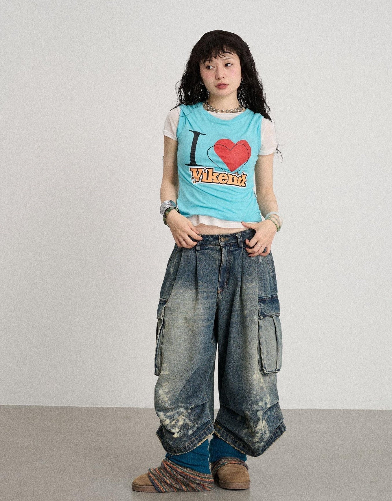 Achihara Love Weekend Double Layer Tee Summer 2025