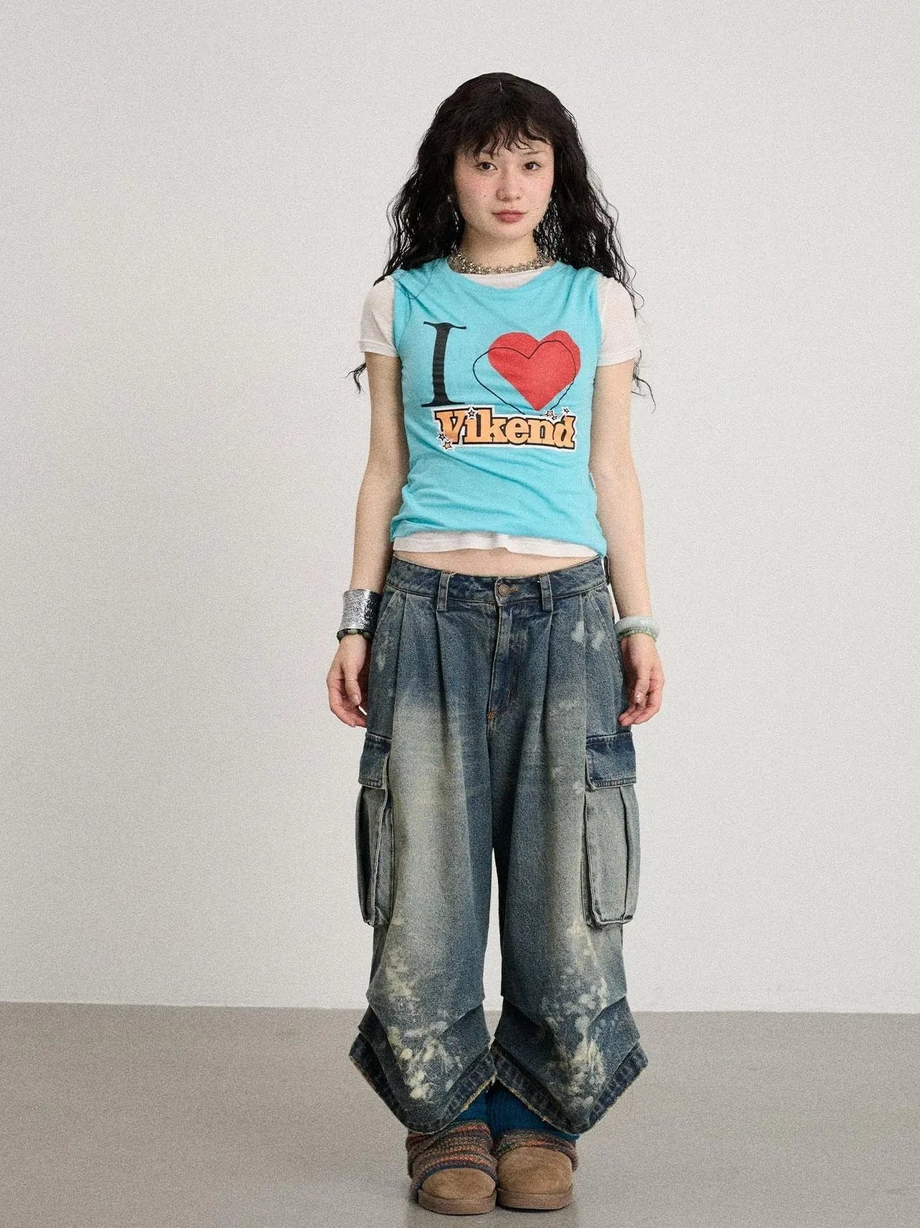 Love Weekend Double Layer Tee Summer 2025